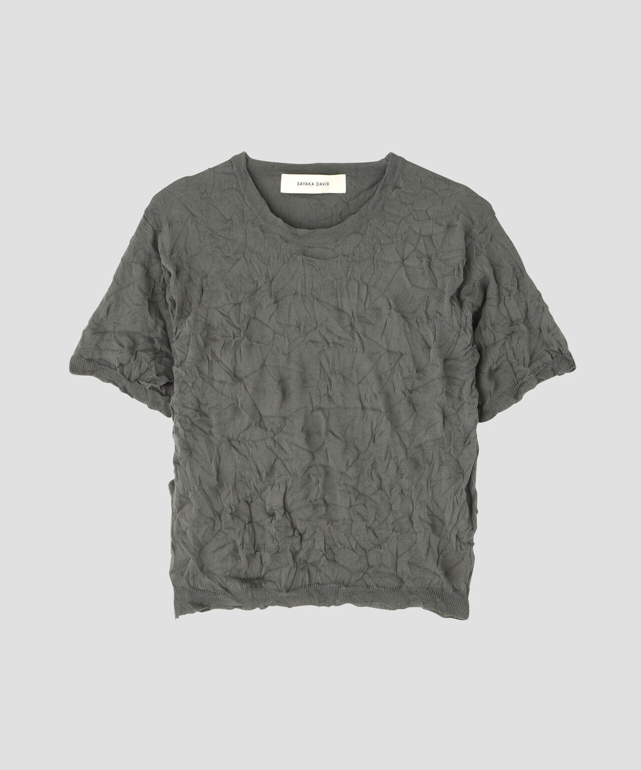 SAYAKA DAVIS / CRINKLED PETITE KNIT TEE