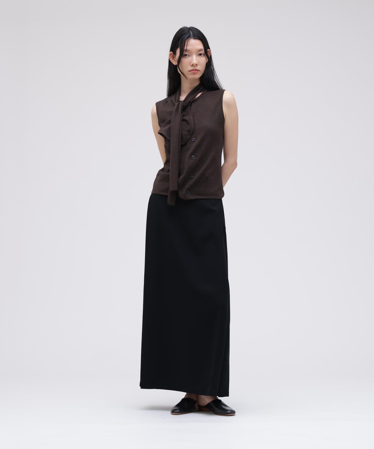 Cristaseya / PLEATED LONG SKIRT