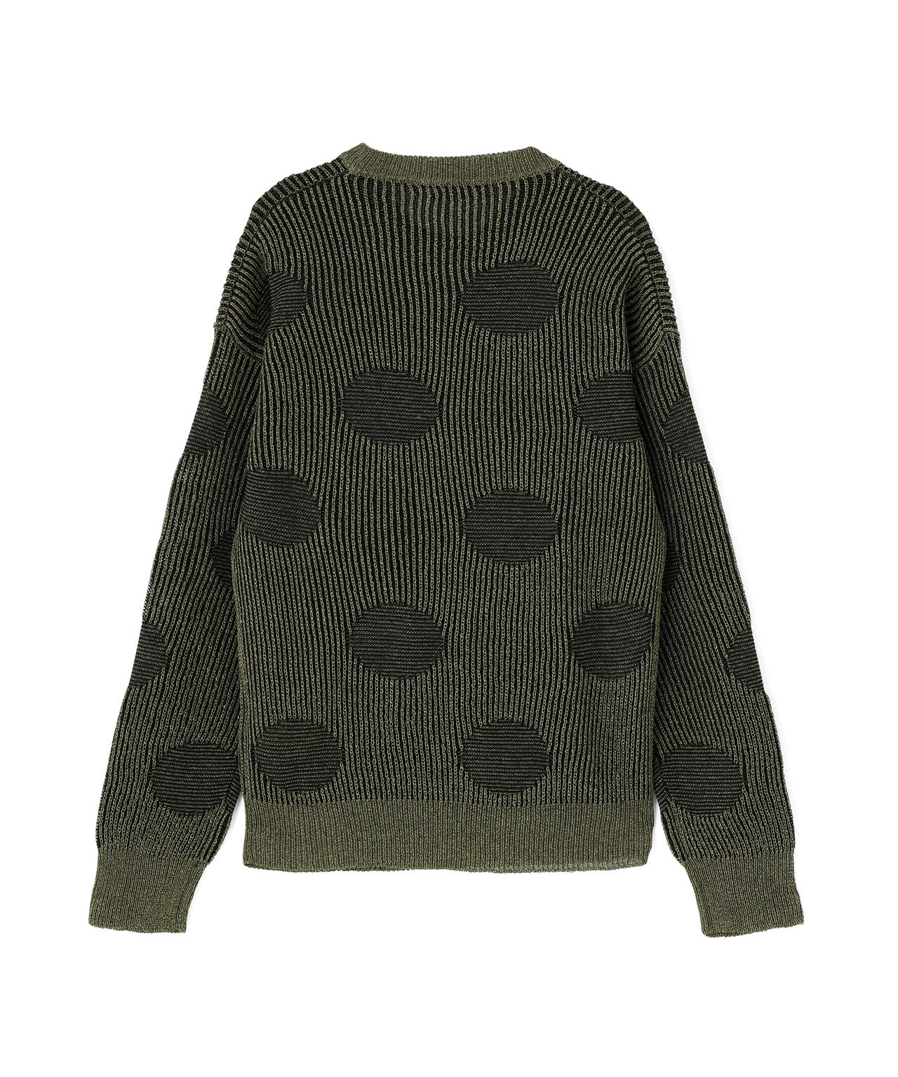 Cristaseya / RIBBED POLKA DOTS WASHI PAPER SWEATER