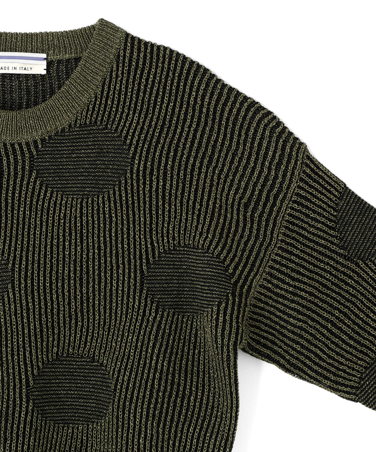 Cristaseya / RIBBED POLKA DOTS WASHI PAPER SWEATER