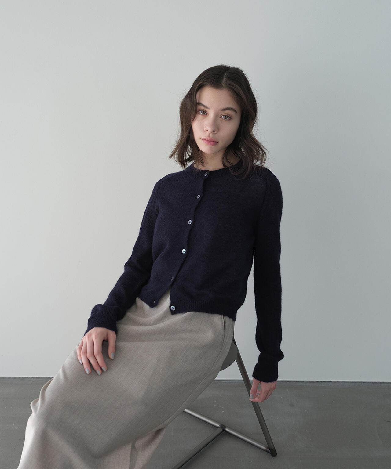[別注]STUDIO NICHOLSON / MOHAIR LONG SLEEVE CARDIGAN