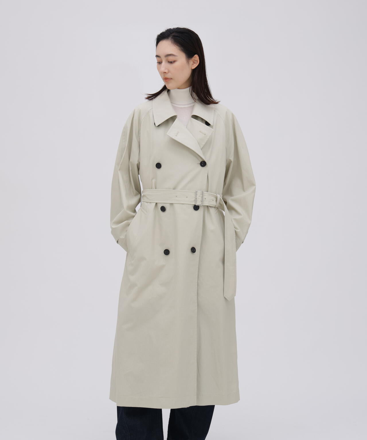 YLEVE / HIGHDENSITY COTTON BROAD LINER COAT