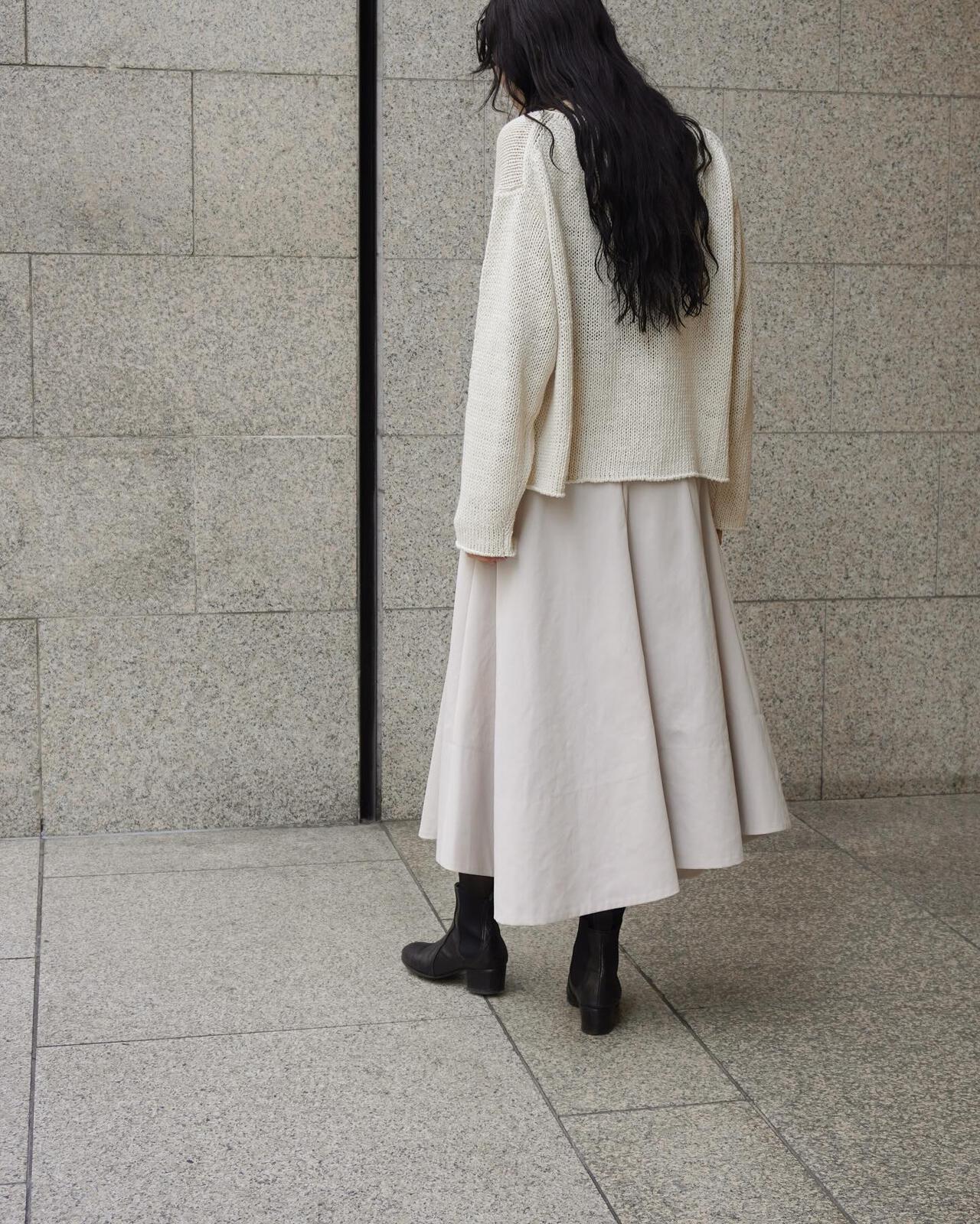 YLEVE / RECYCLE POLYESTER SKIRT