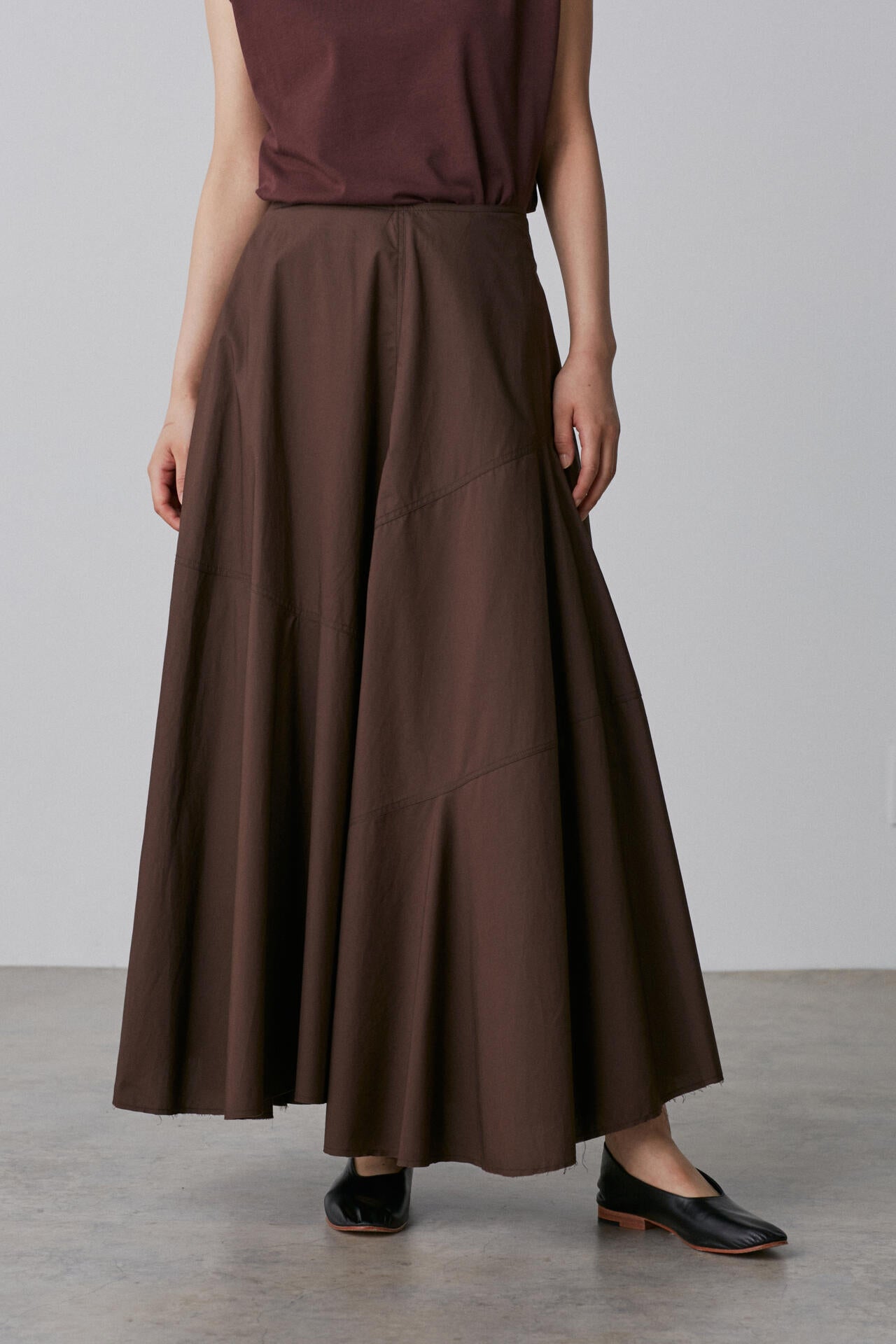 YLEVE / SUVIN COTTON TYPEWRITER SKIRT