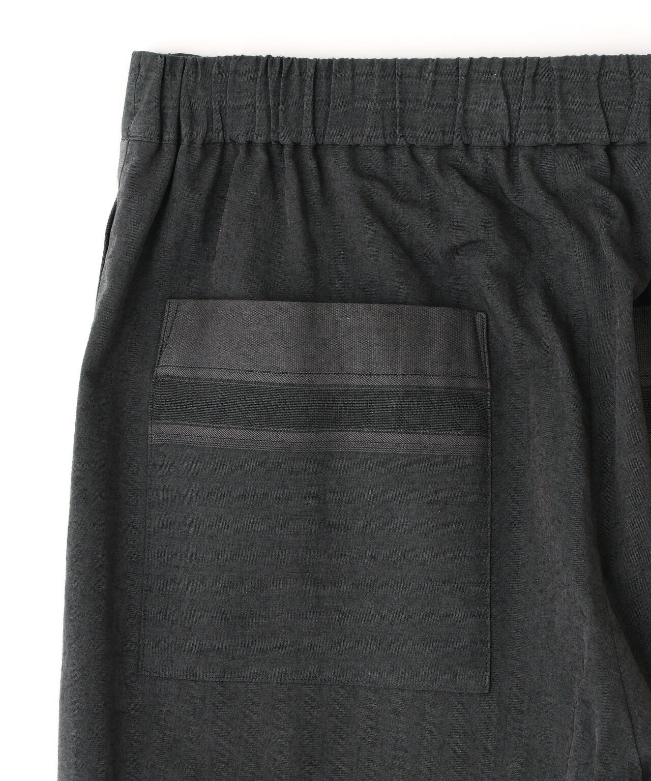 YLEVE / DOBBY STRIPE CHAMBRAY EASY TROUSERS