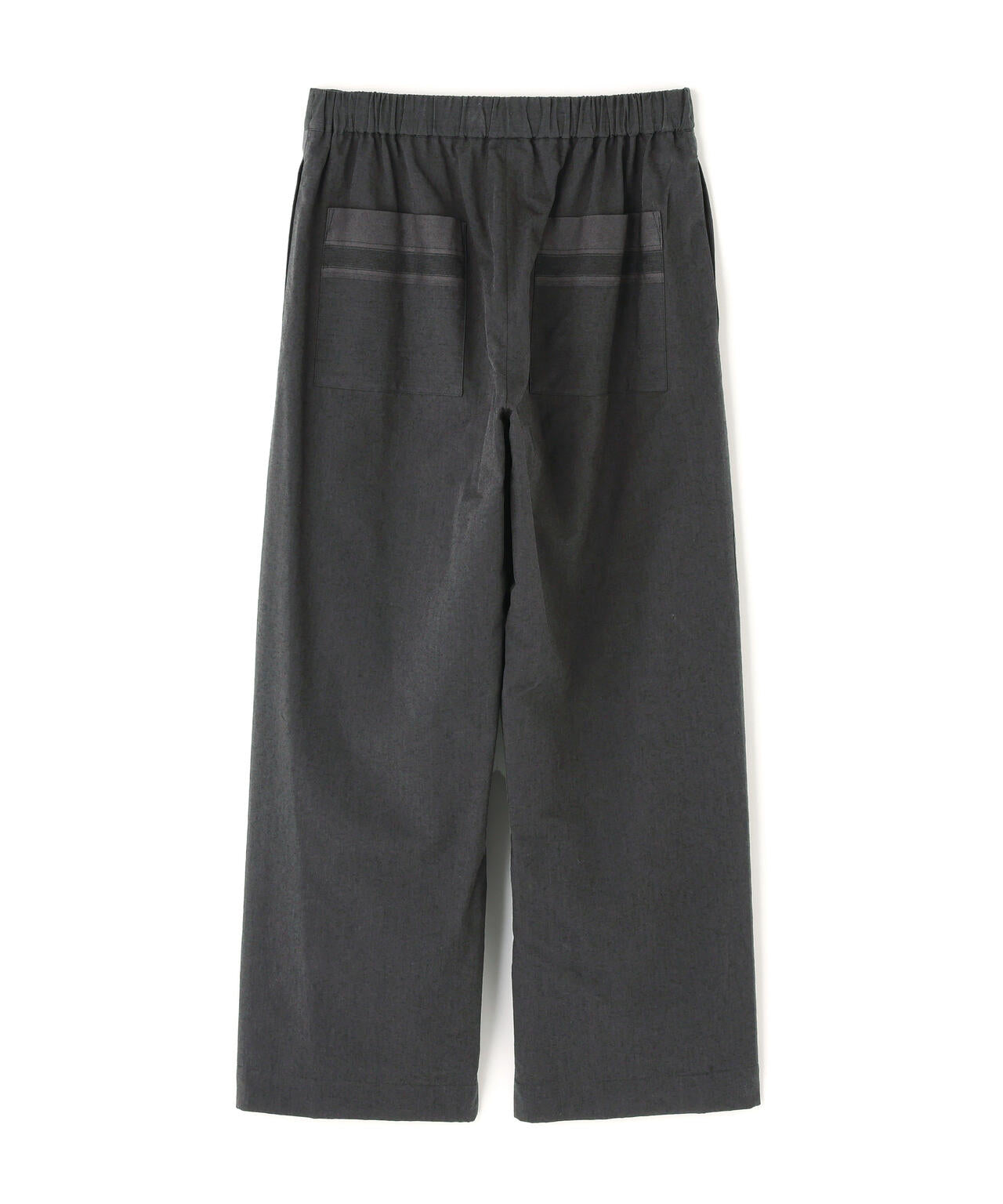 YLEVE / DOBBY STRIPE CHAMBRAY EASY TROUSERS