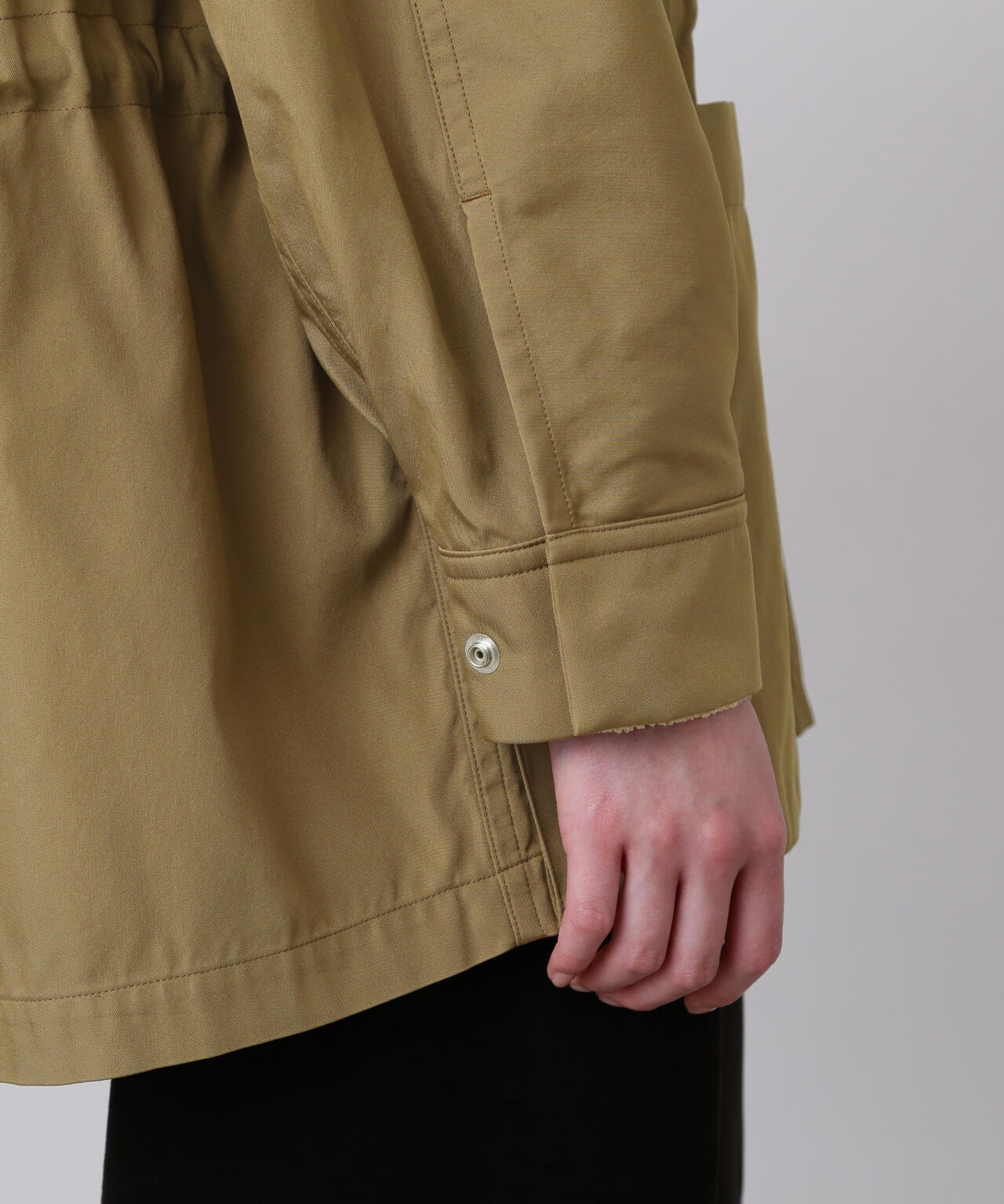 YLEVE / HIGH COUNT DOUBLE TWILL POLYESTER BLOUSON