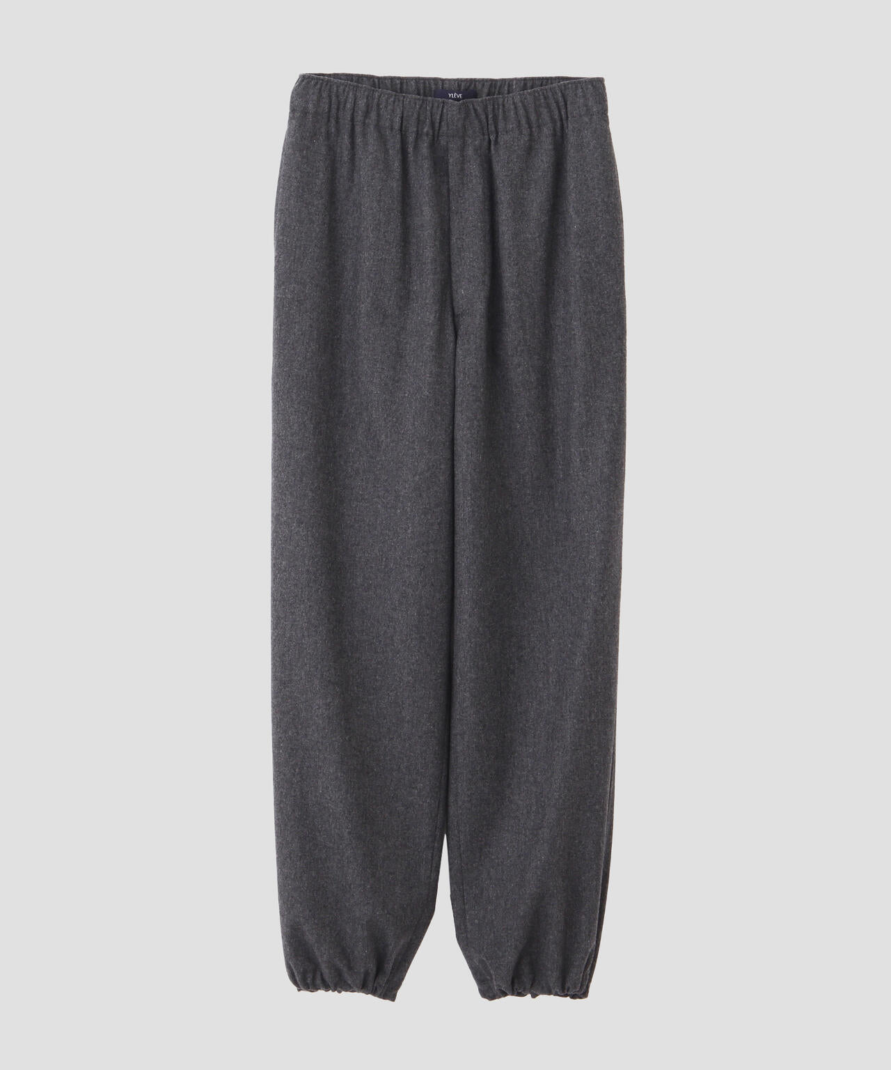 YLEVE / SUPER120's WOOL FLANNEL EASY TROUSERS