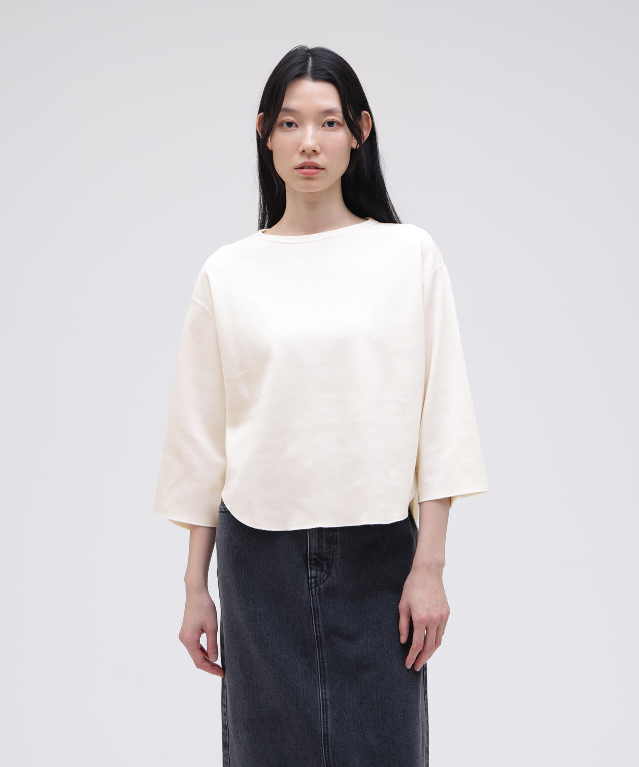 YLEVE / COTTON RIB PULL OVER