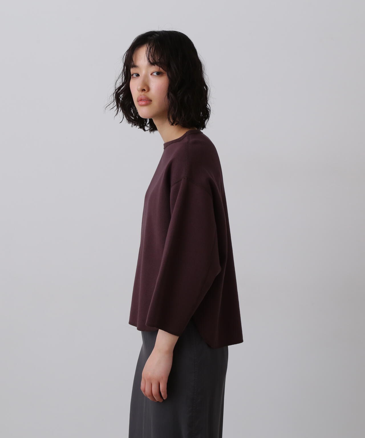 YLEVE / COTTON RIB PULL OVER