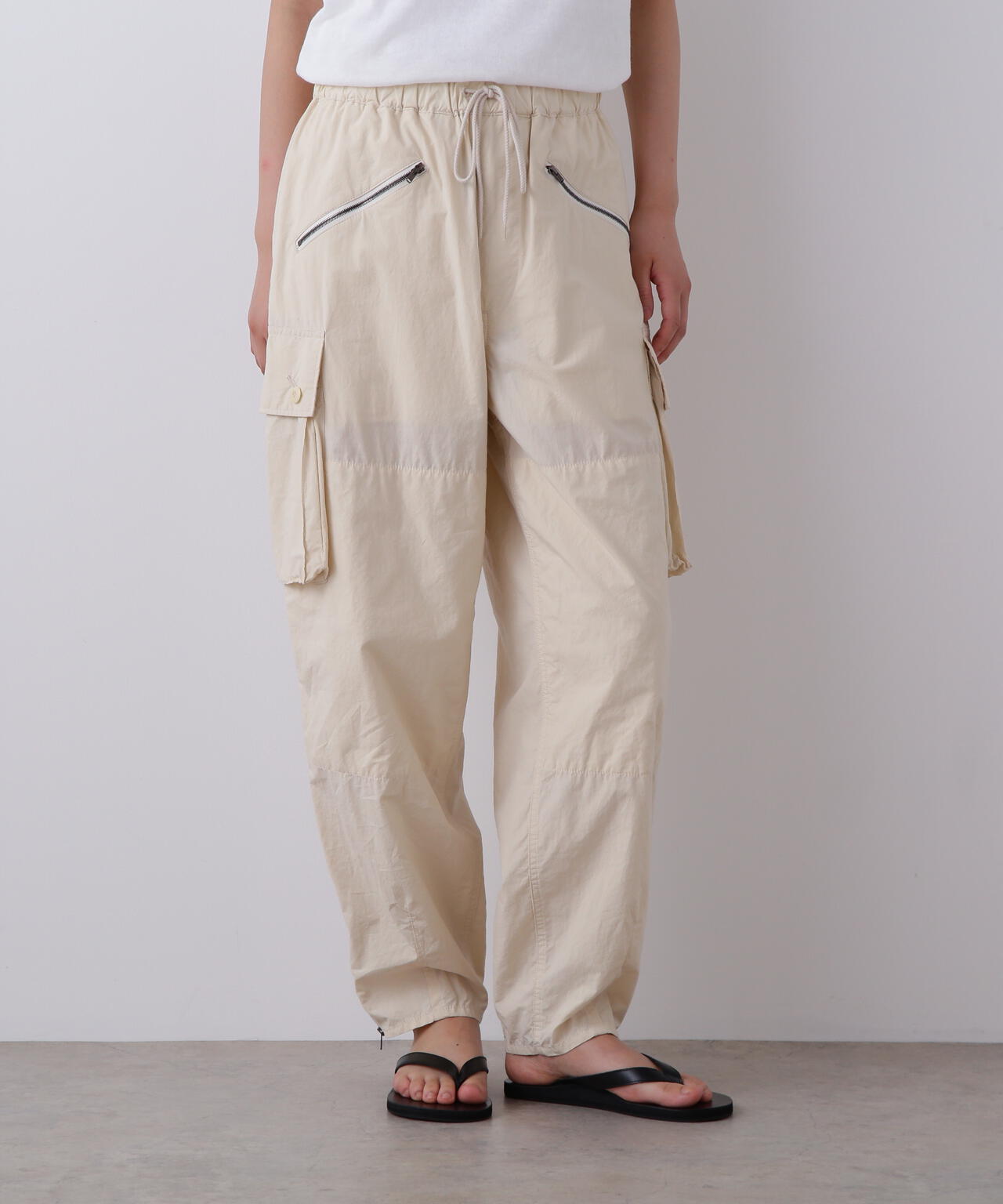 YLEVE / HIGH DENSITY TYPEWRITER COTTON CARGO PANTS