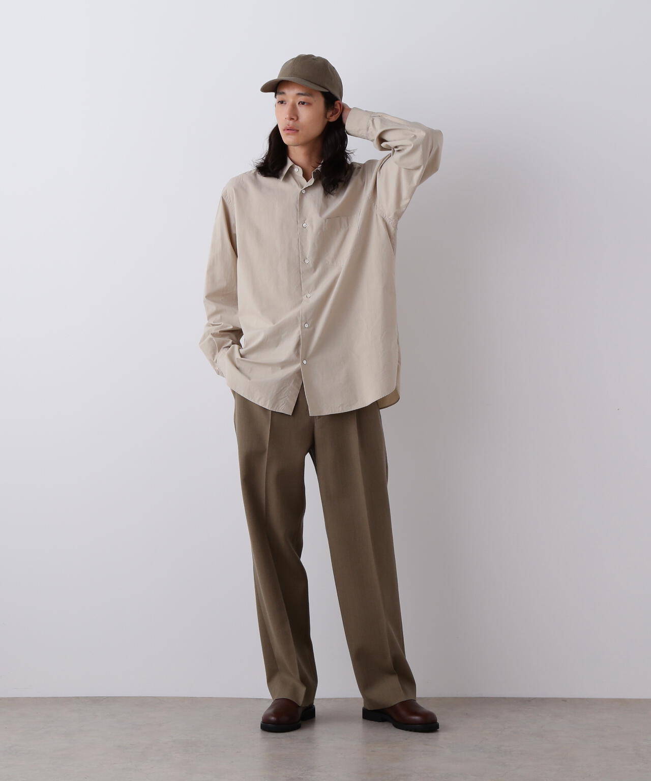 YLEVE / KIJIMA TAKAYUKI VINTAGE PIGMENTDYE WOOL CAP