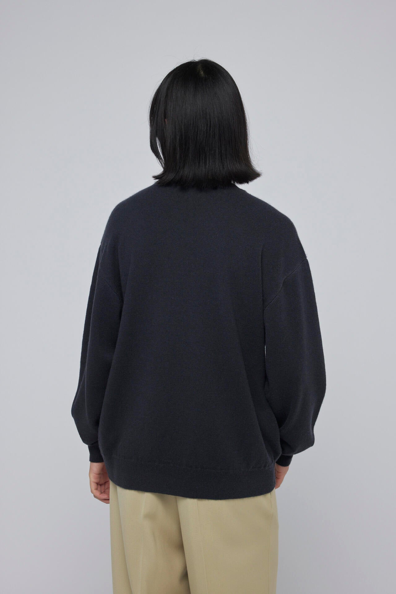 ［別注］Yonetomi / NEW BASIC CASHMERE KNIT P/O