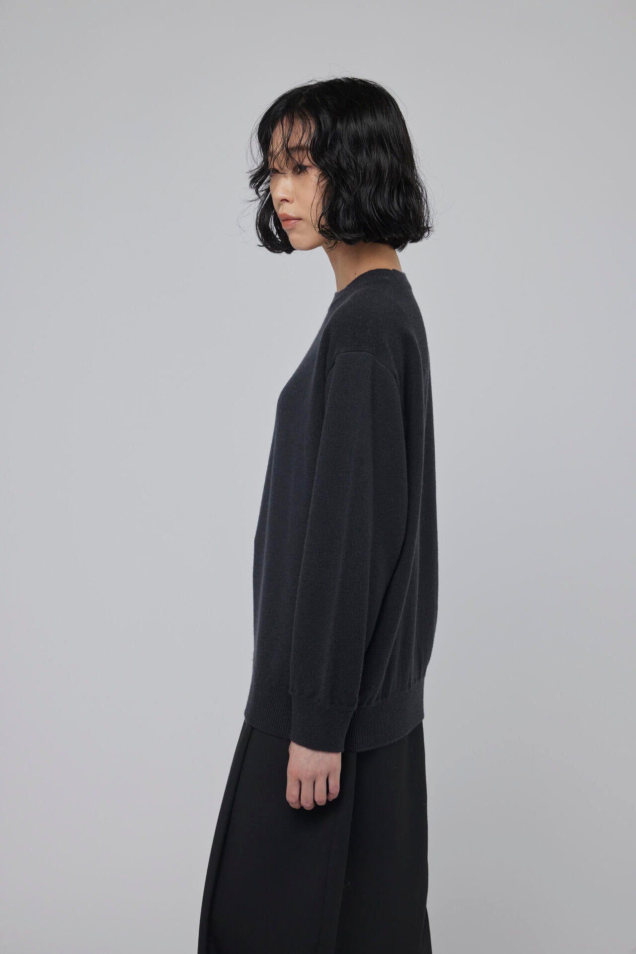 ［別注］Yonetomi / NEW BASIC CASHMERE KNIT P/O