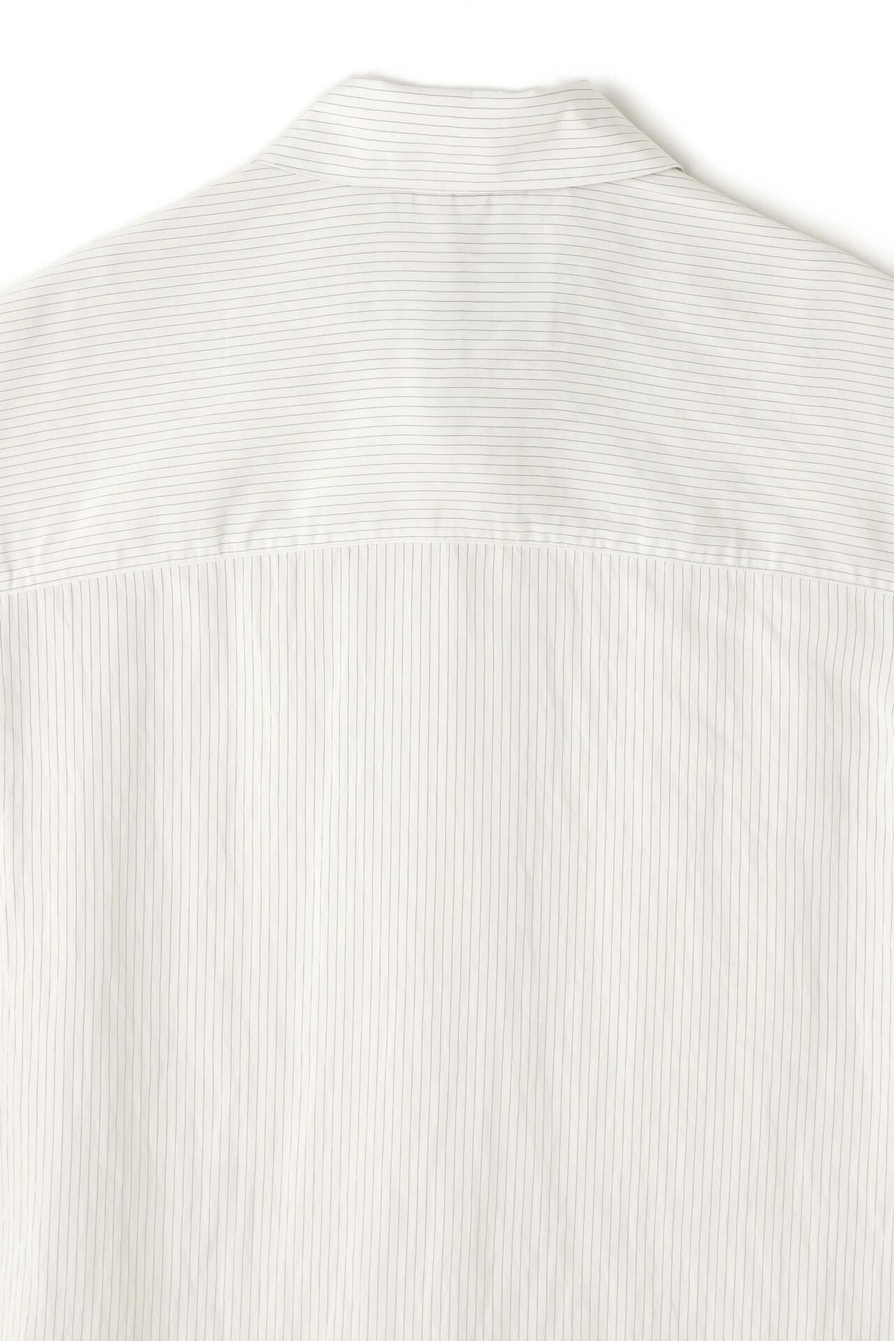 ［別注］STUDIO NICHOLSON / CRINKLE FINE STRIPE SHORT SLEEVE BOXY SHIRT