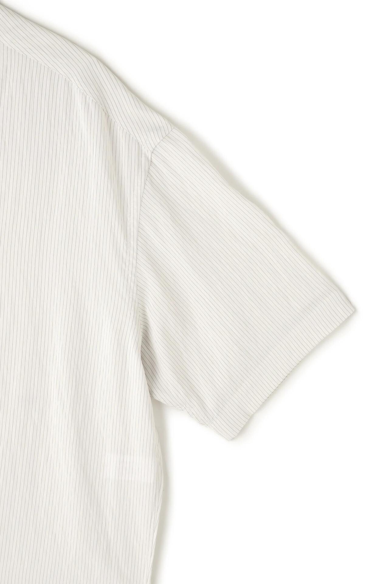 ［別注］STUDIO NICHOLSON / CRINKLE FINE STRIPE SHORT SLEEVE BOXY SHIRT