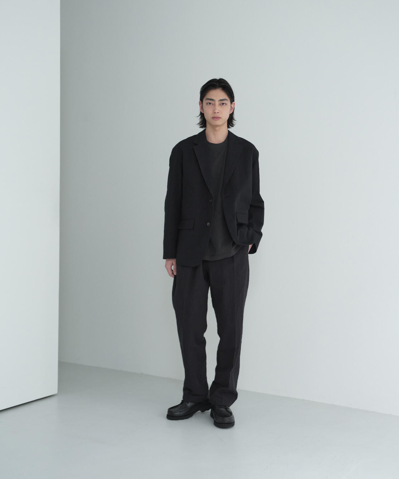 POLYPLOID / TUCK SUIT PANTS C