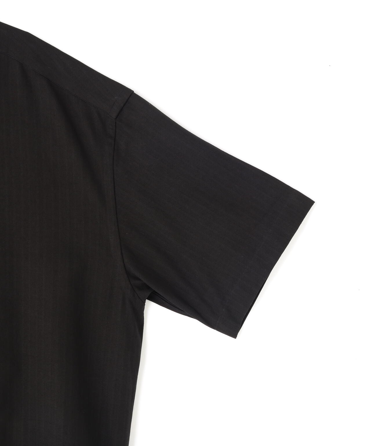 STUDIO NICHOLSON / TONAL BROKEN TWILL SHORT SLEEVE BOXY SHIRT