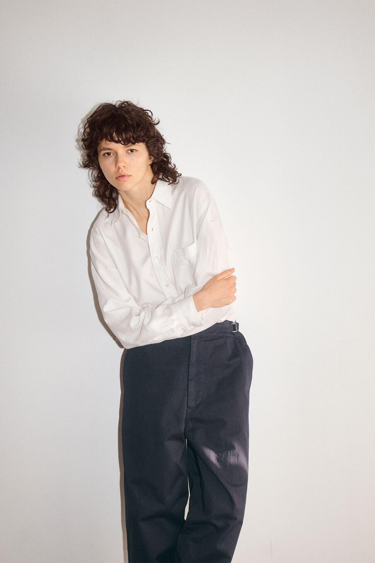 Ｙ / ORGANIC COTTON CHINO ADJUSTER TROUSERS