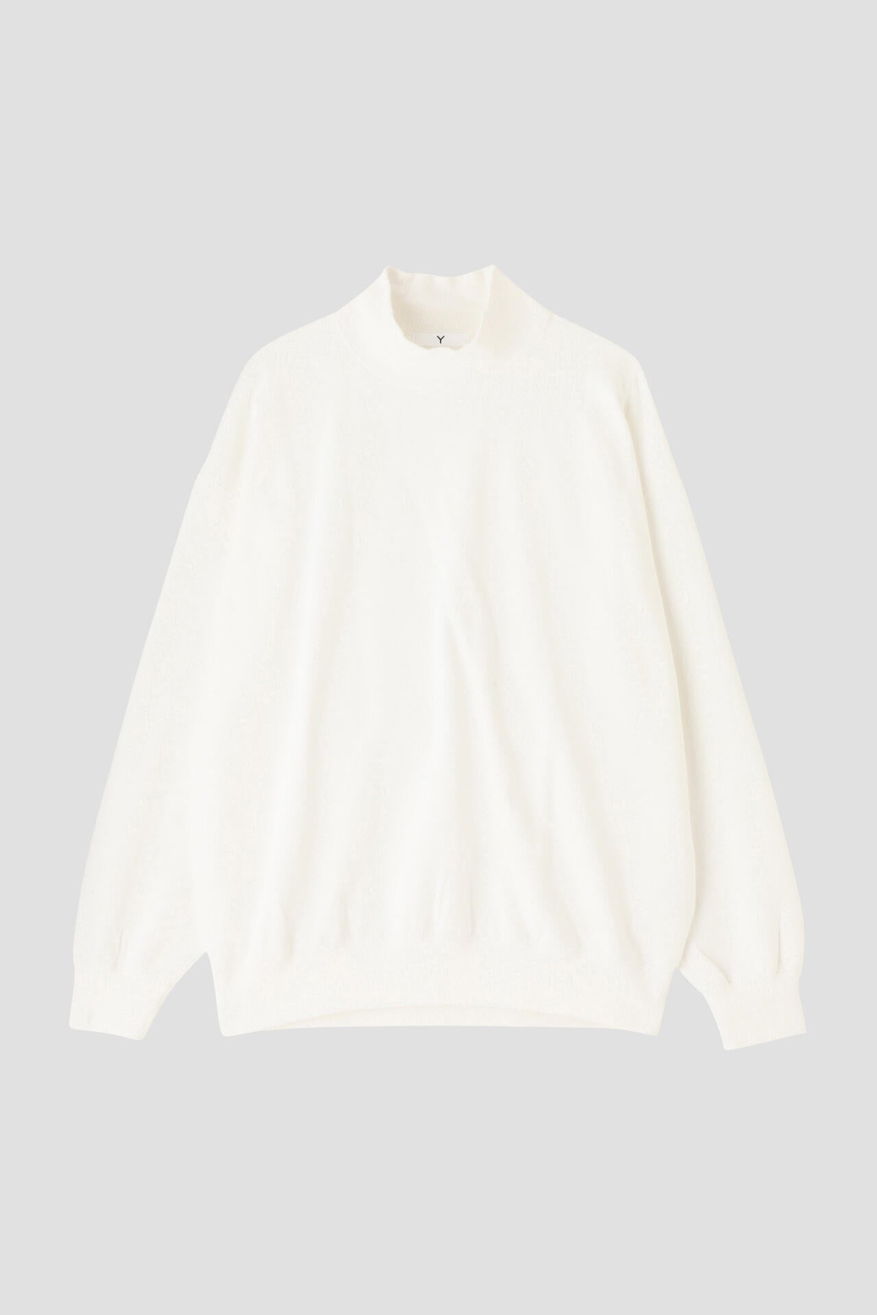 Ｙ / ORGANIC COTTON BLEND HEAVY WEIGHT FLEECE TURTLE NECK