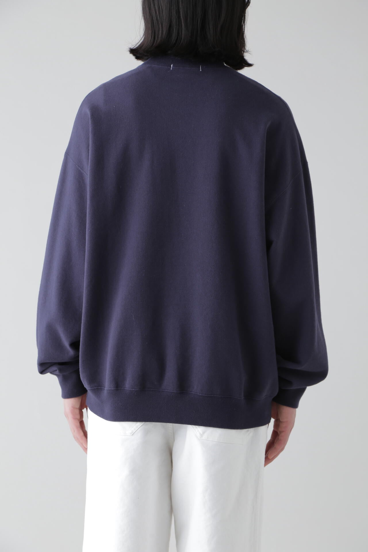 Ｙ / ORGANIC COTTON BLEND HEAVY WEIGHT FLEECE TURTLE NECK