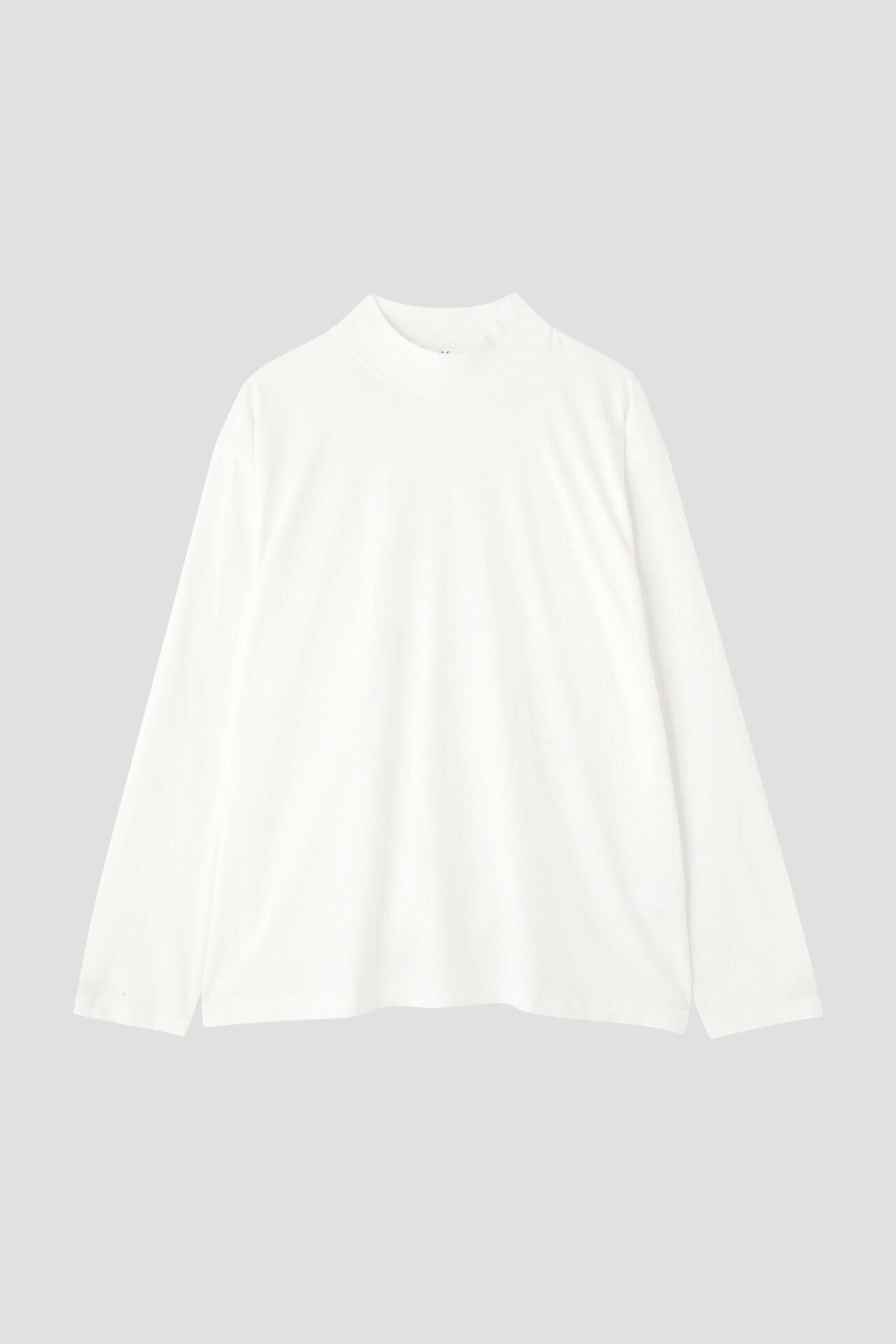 Ｙ / ORGANIC COTTON JERSEY MOCK NECK L/S T