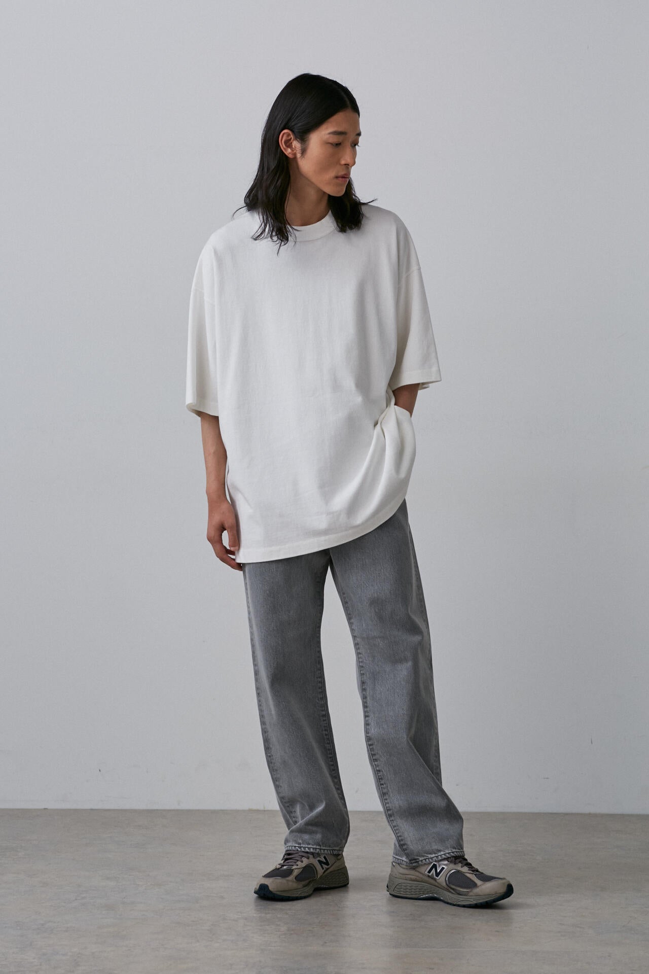 YLEVE / 13.5oz DENIM STRAIGHT FADE