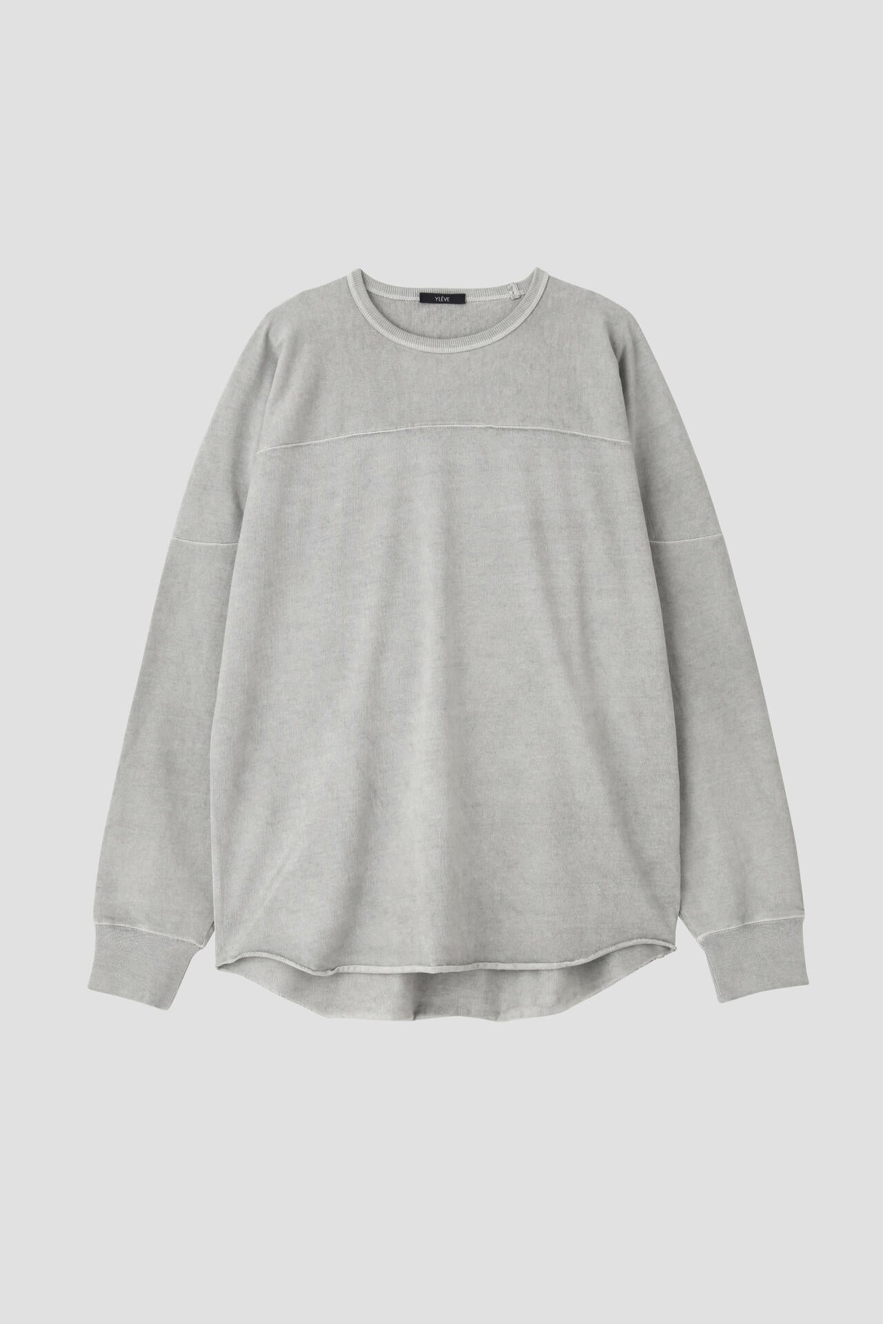 YLEVE / OPEN END COTTON PIGMENT DYE LONG SLEEVE T-SHIRT