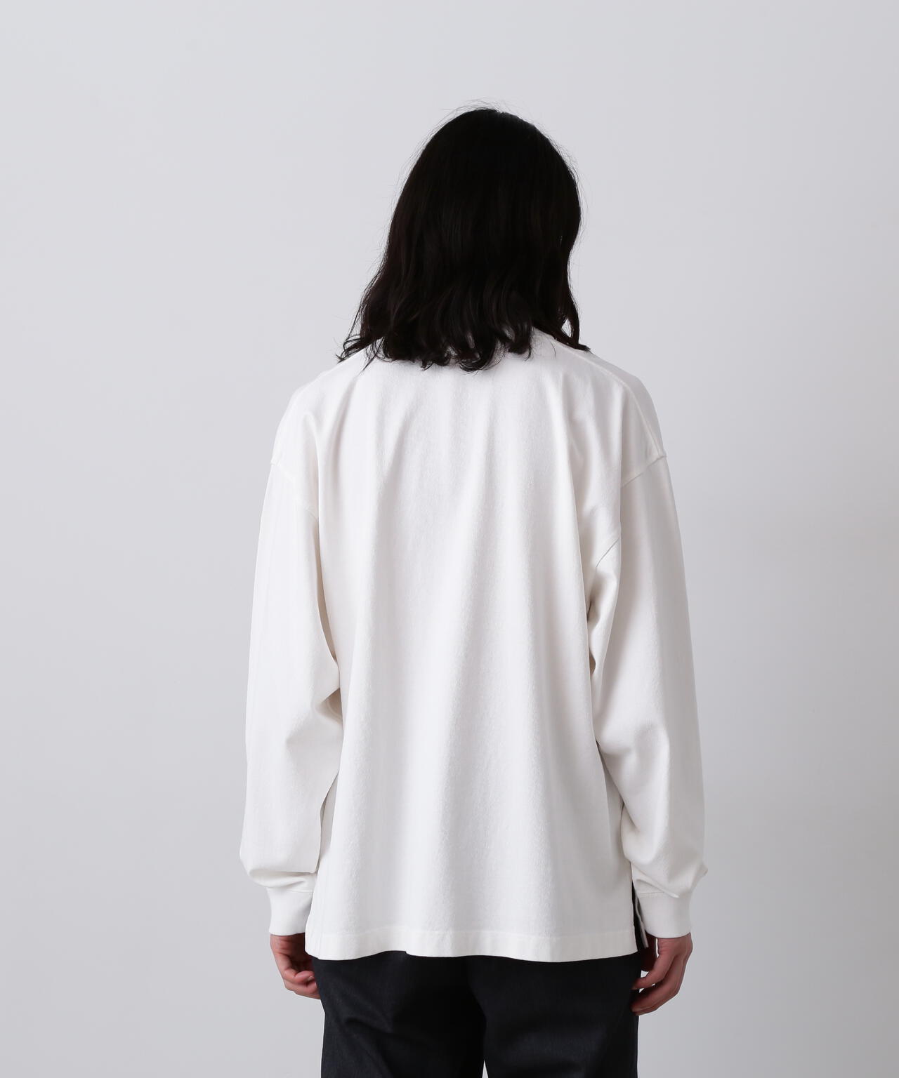 YLEVE / OPEN END COTTON PIGMENT DYE PULL OVER