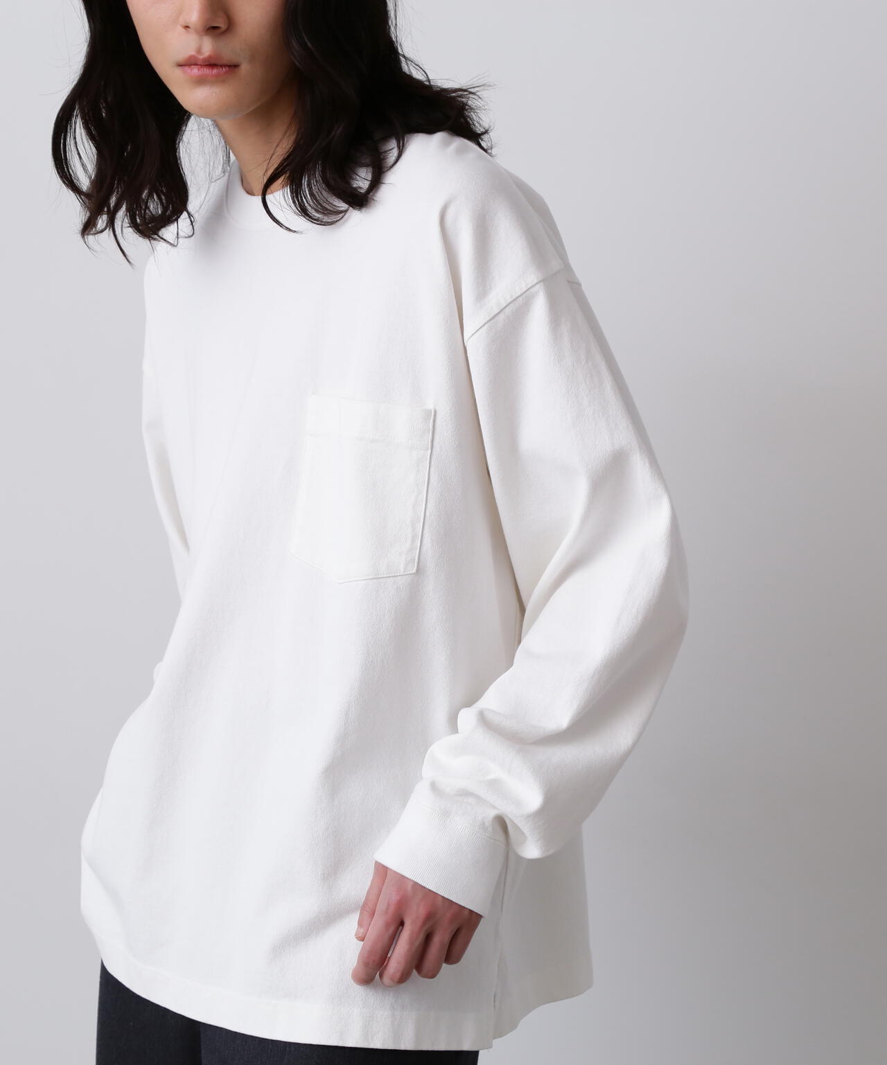YLEVE / OPEN END COTTON PIGMENT DYE PULL OVER