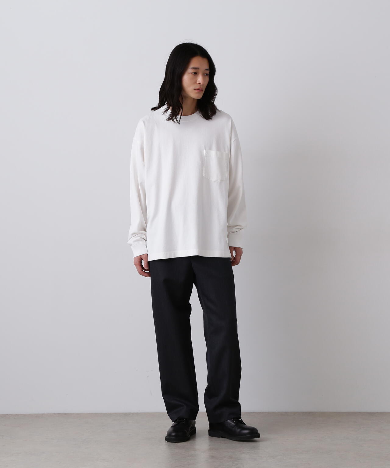 YLEVE / OPEN END COTTON PIGMENT DYE PULL OVER
