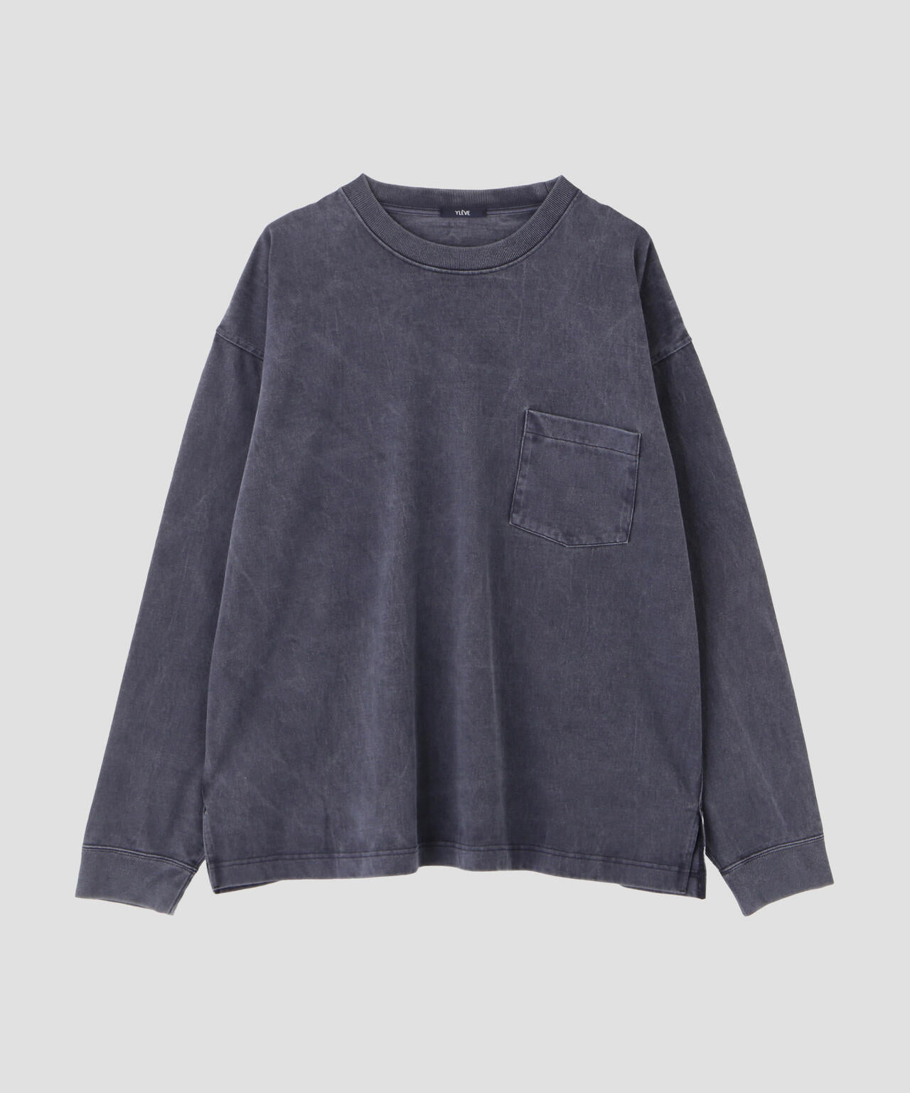 YLEVE / OPEN END COTTON PIGMENT DYE PULL OVER