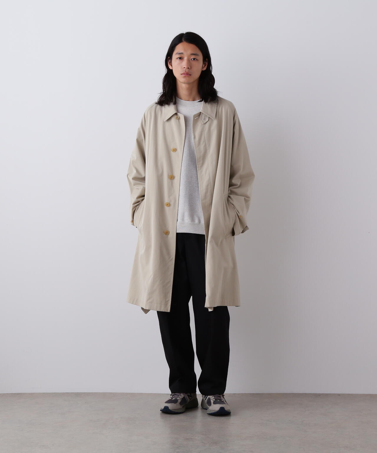 YLEVE / COTTON BREND CHAMBRAY COAT