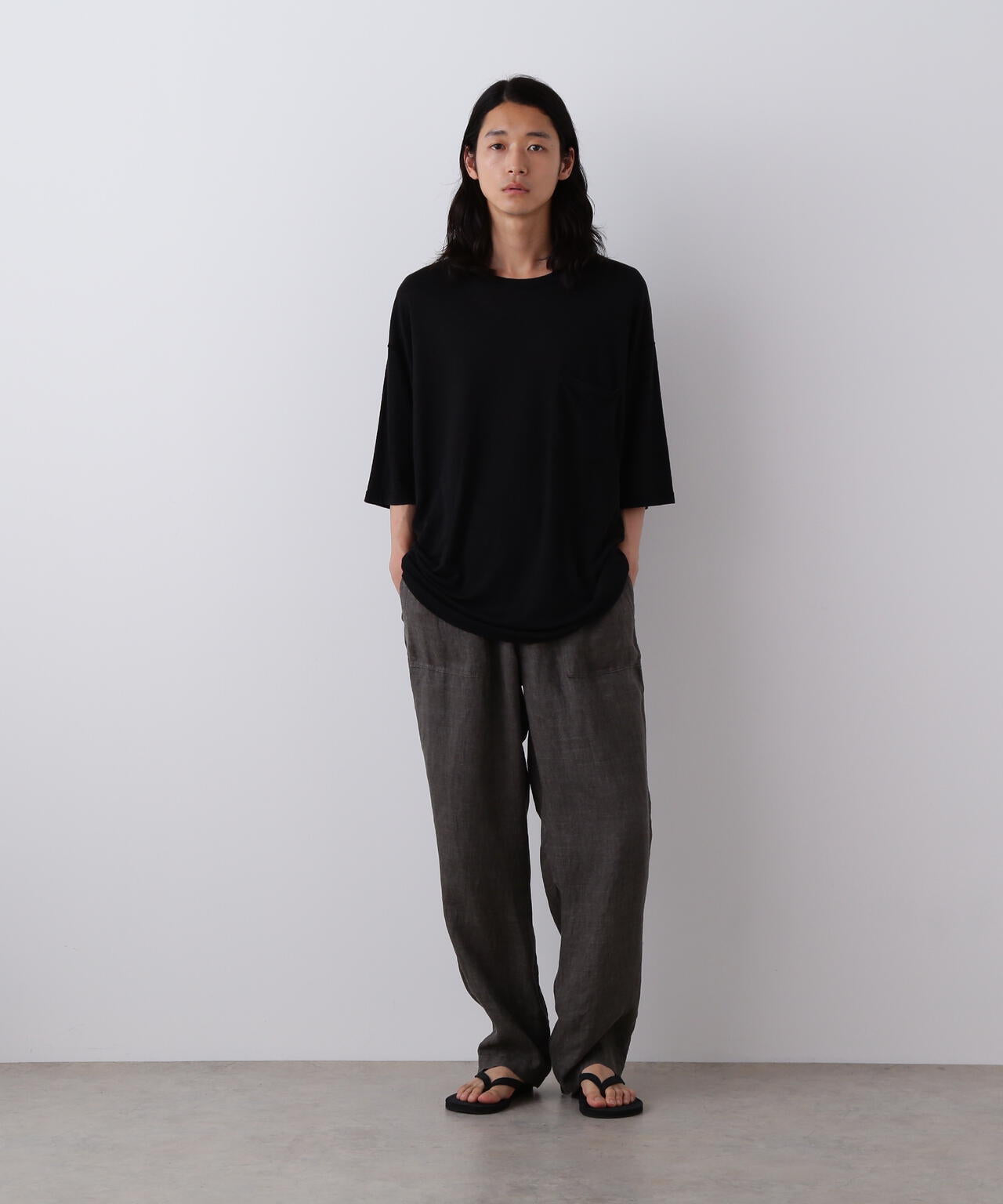 YLEVE / LINEN POPLIN PANTS