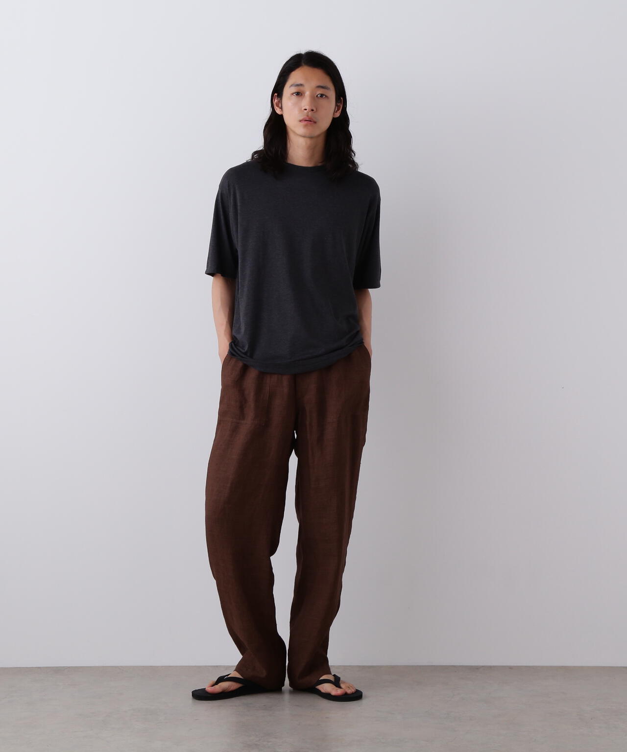 YLEVE / LINEN POPLIN PANTS