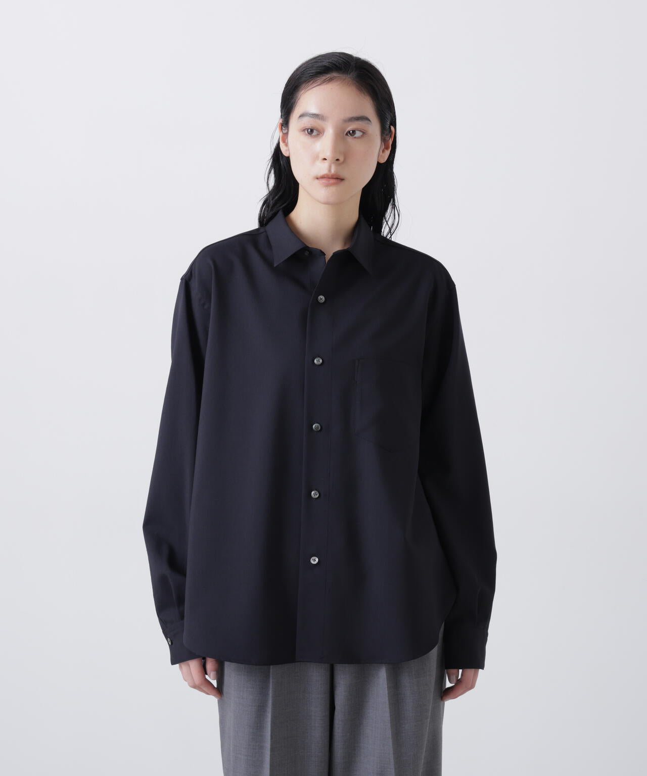 THE LIBRARY / [UNISEX] WOOL TROPICAL SHIRT