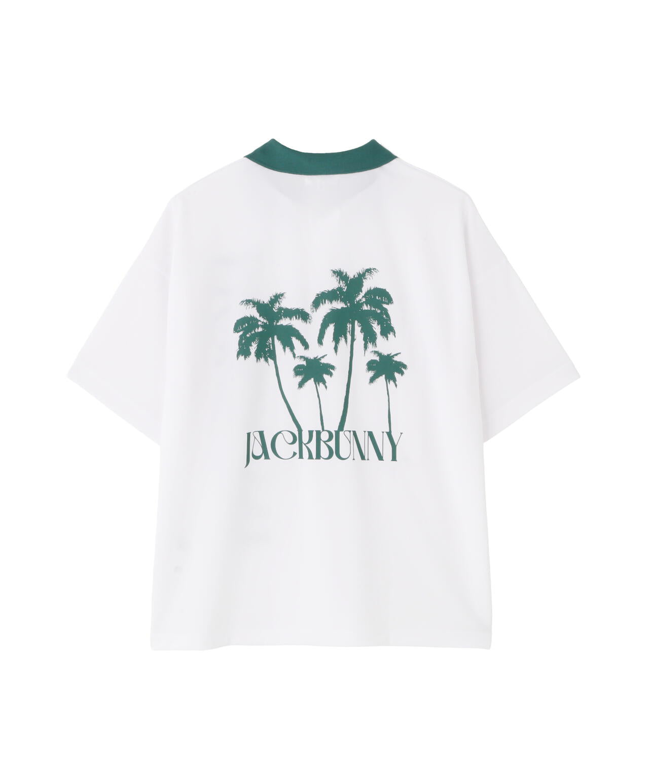 GREEN SUNSET　シングルカノコ半袖ポロシャツ