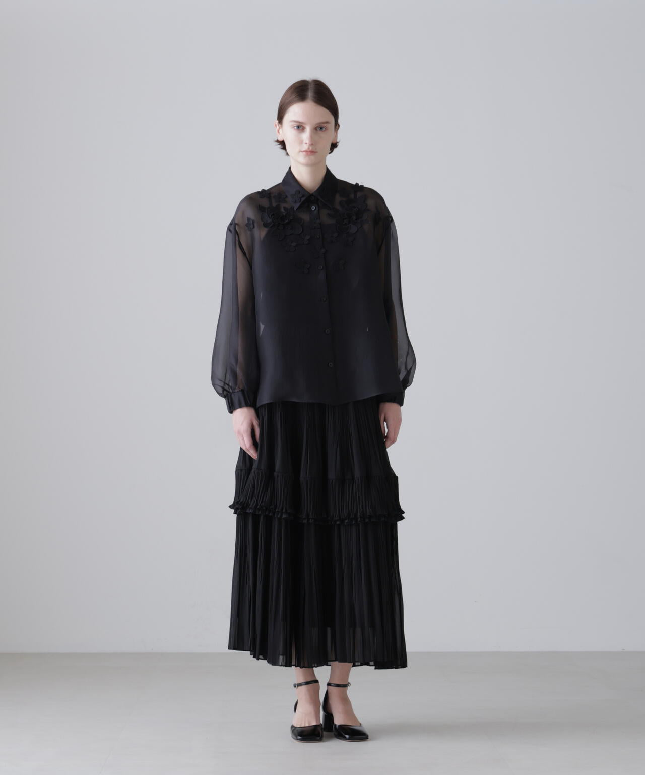 ＜BLACK LABEL＞ドライタッチシアースカート