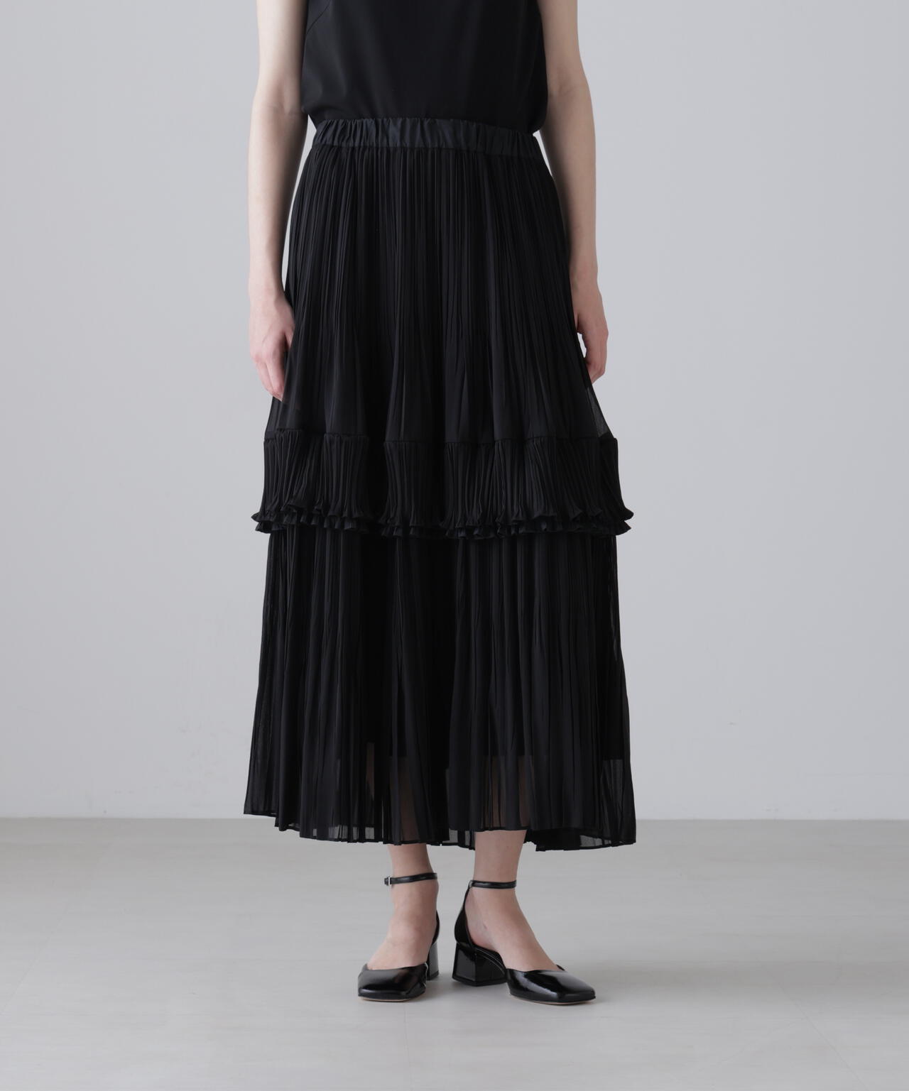 ＜BLACK LABEL＞ドライタッチシアースカート