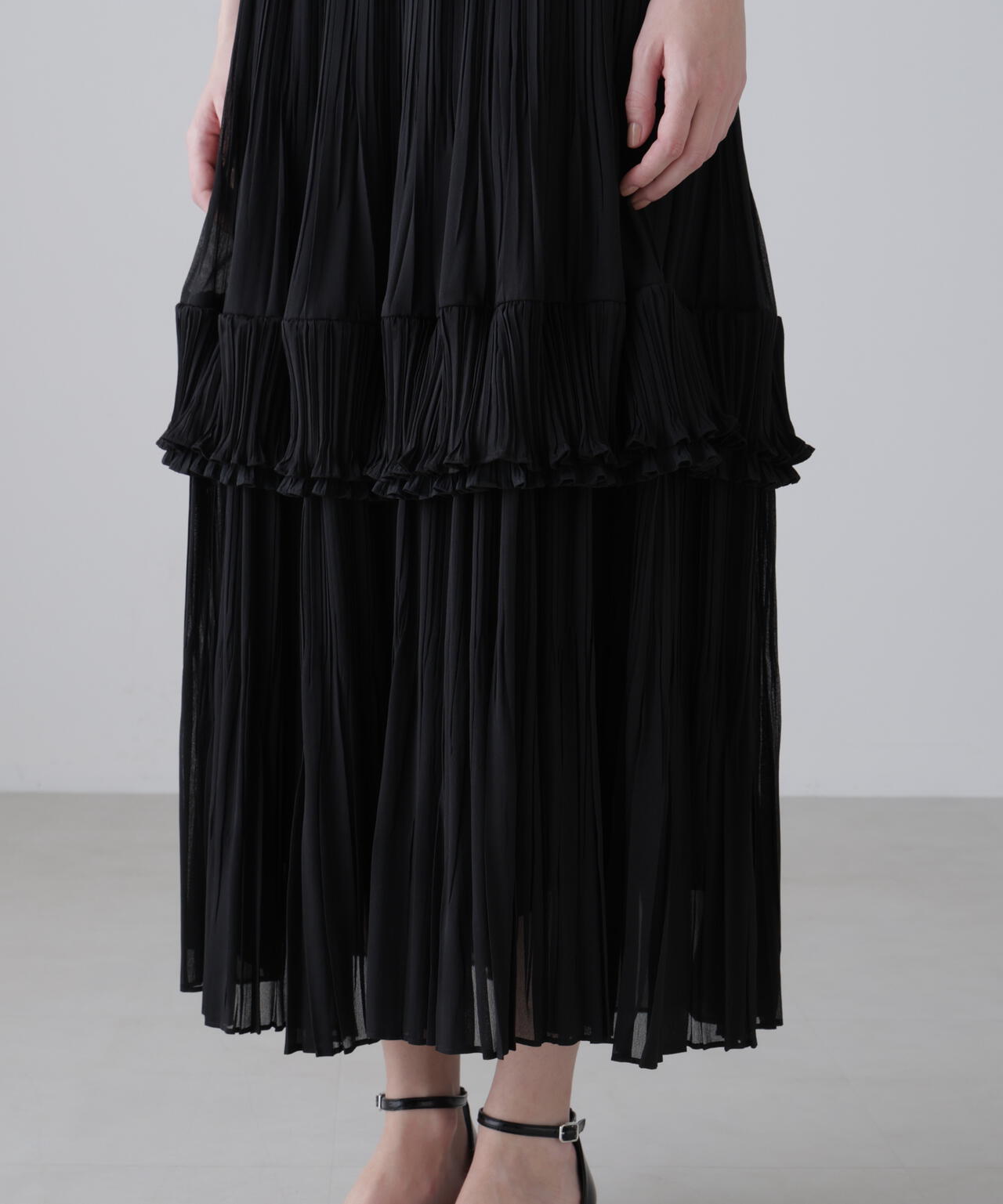 ＜BLACK LABEL＞ドライタッチシアースカート