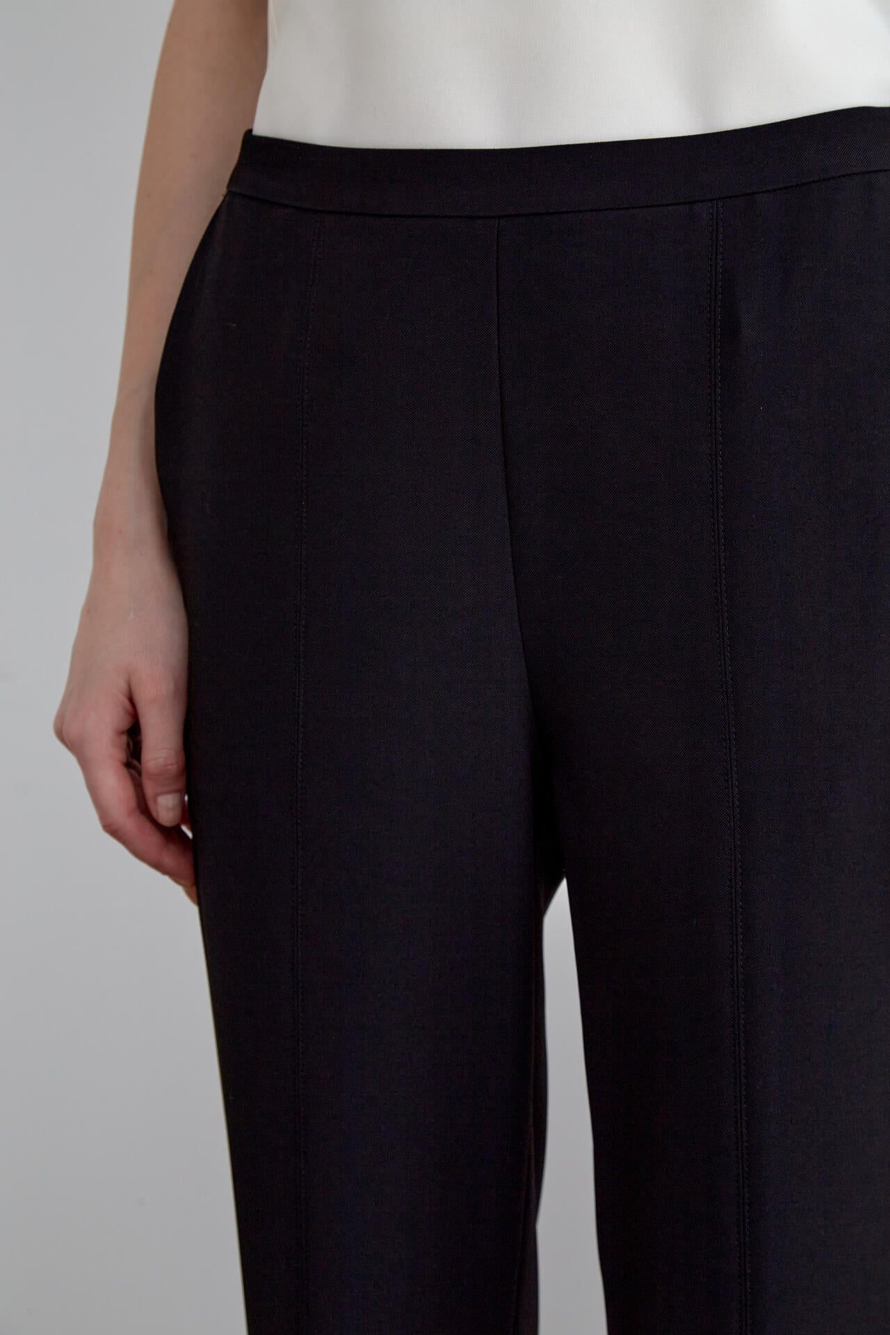 【EC限定】2WAYツイルフロントスリットパンツ（＋10cm丈）