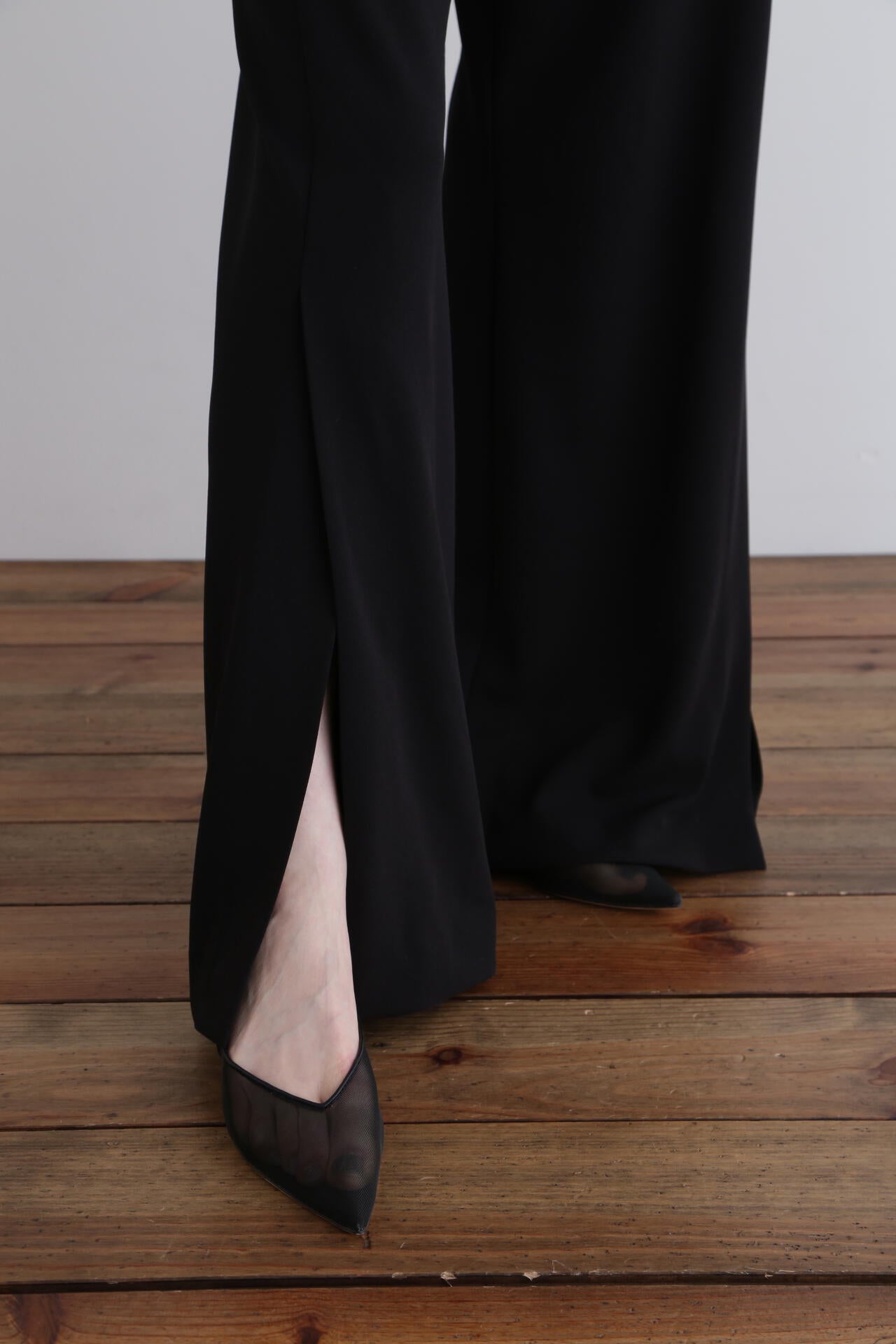 【EC限定/00サイズ】ストレッチジョーゼットパンツ
