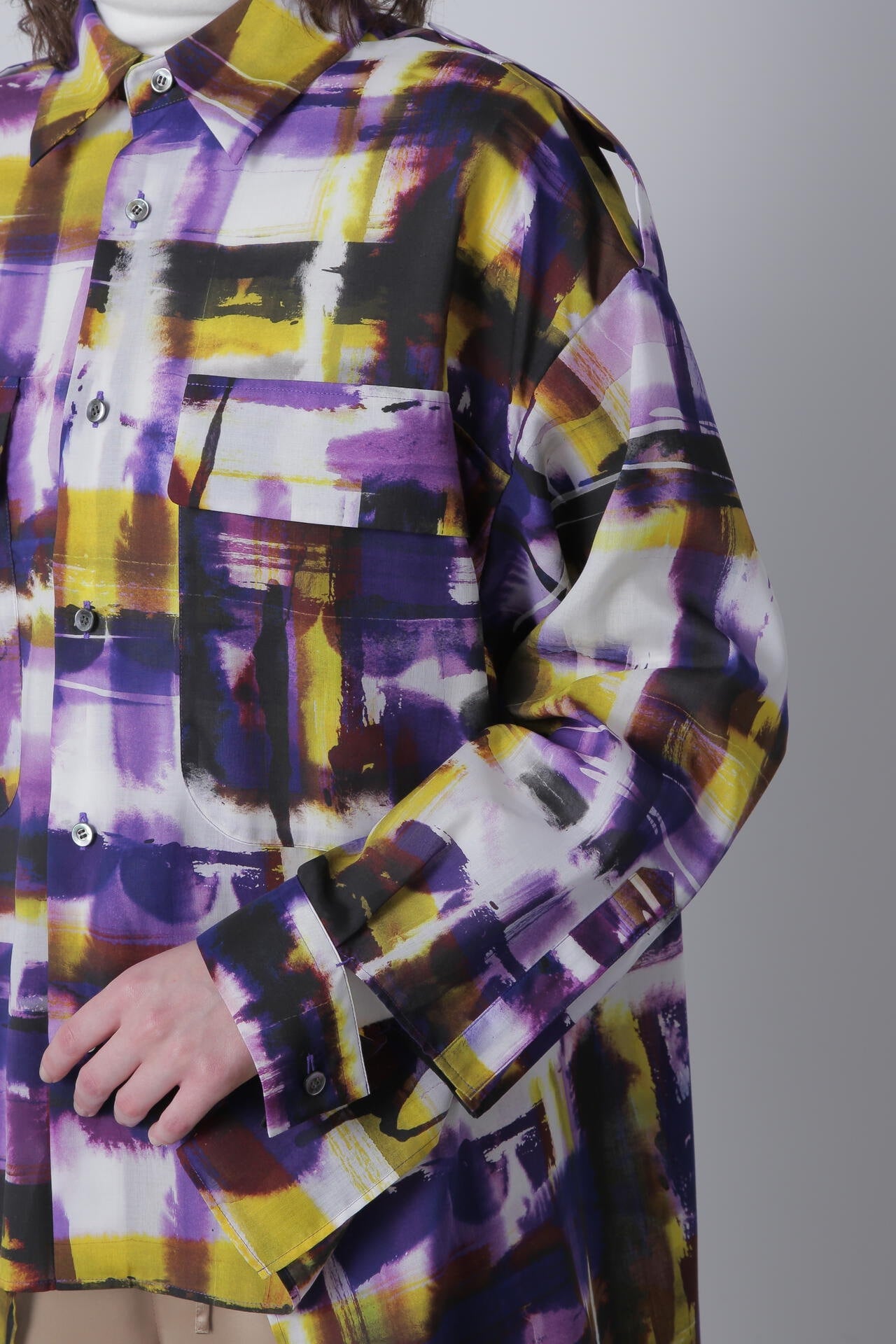 【TV着用】Art Check Print Shirts