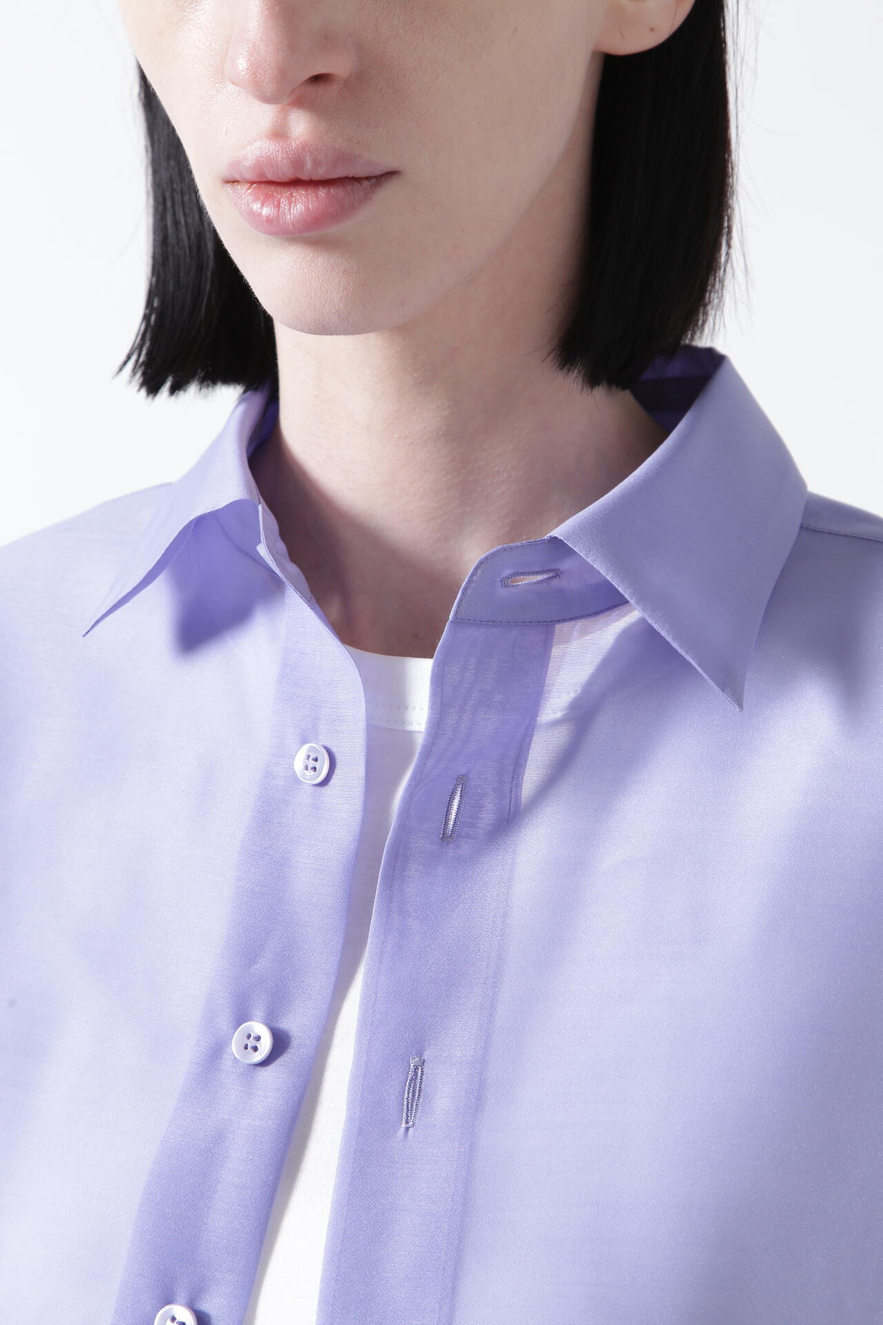 Sheer Cropped  Shirt