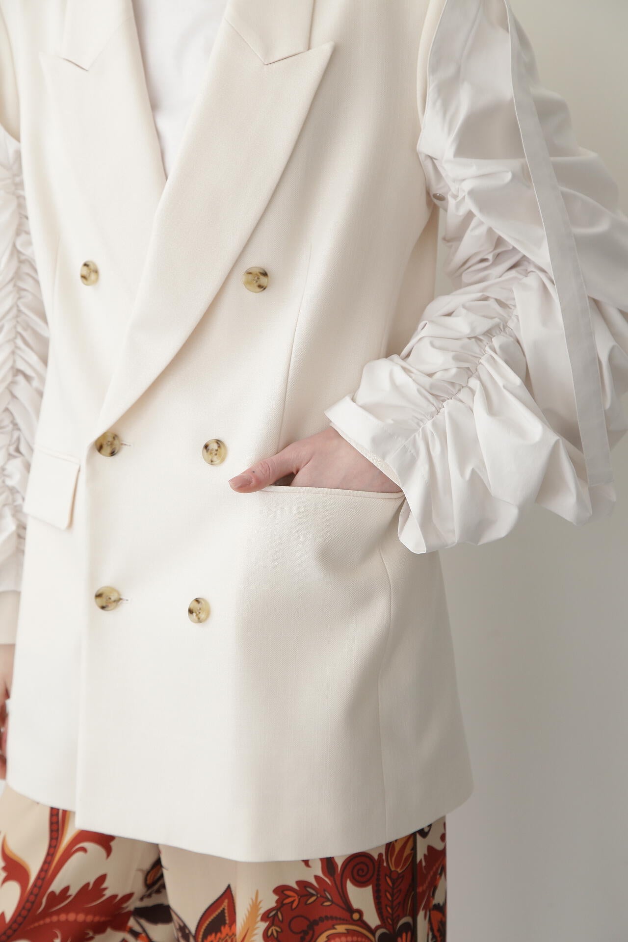 Detachable Sheer Sleeve Jacket