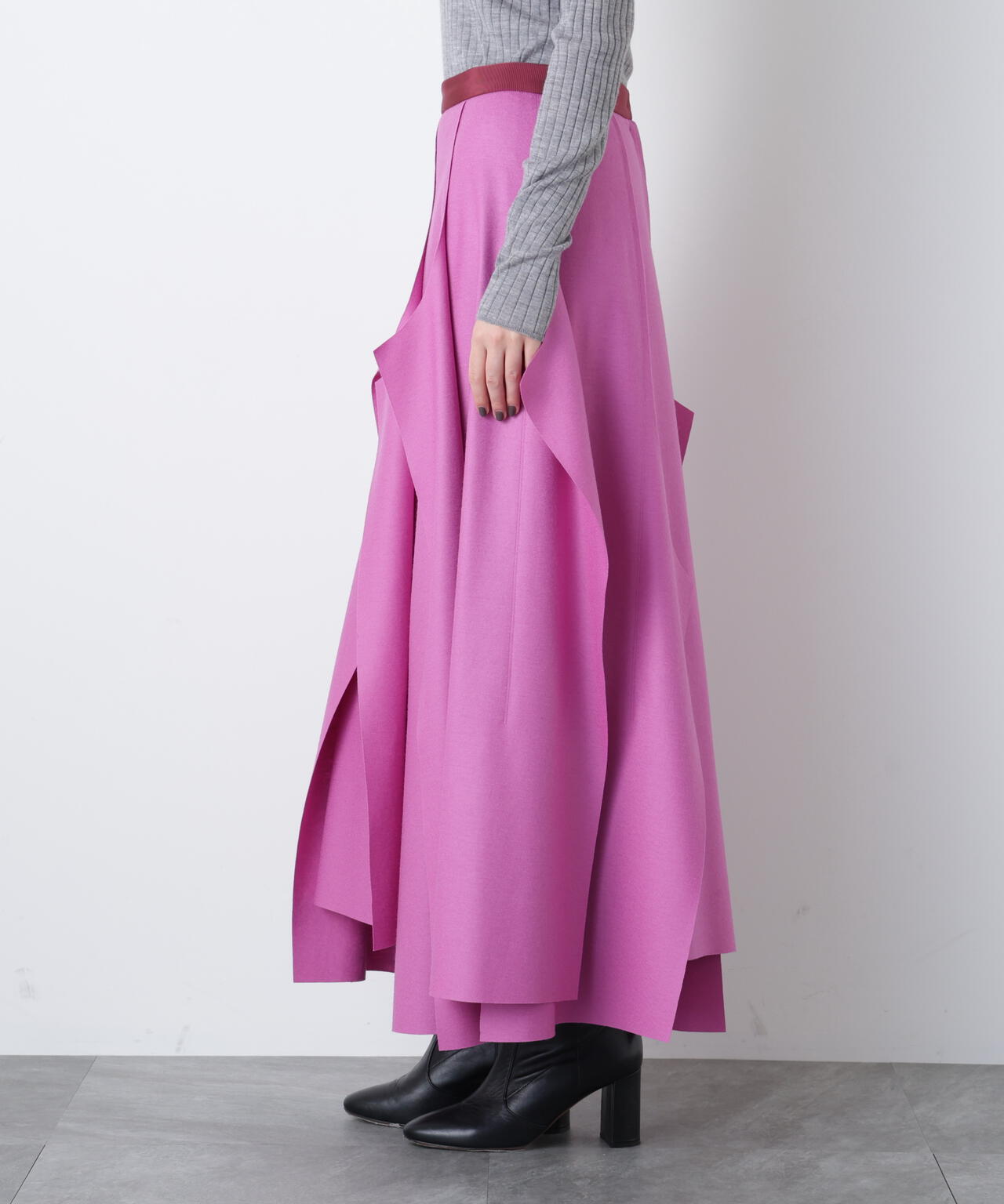 Jersey Melton Skirt