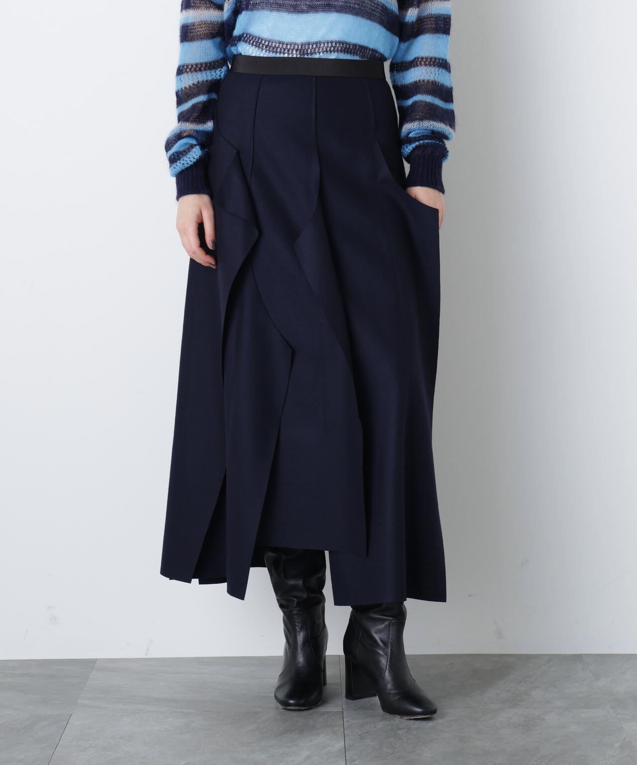 Jersey Melton Skirt