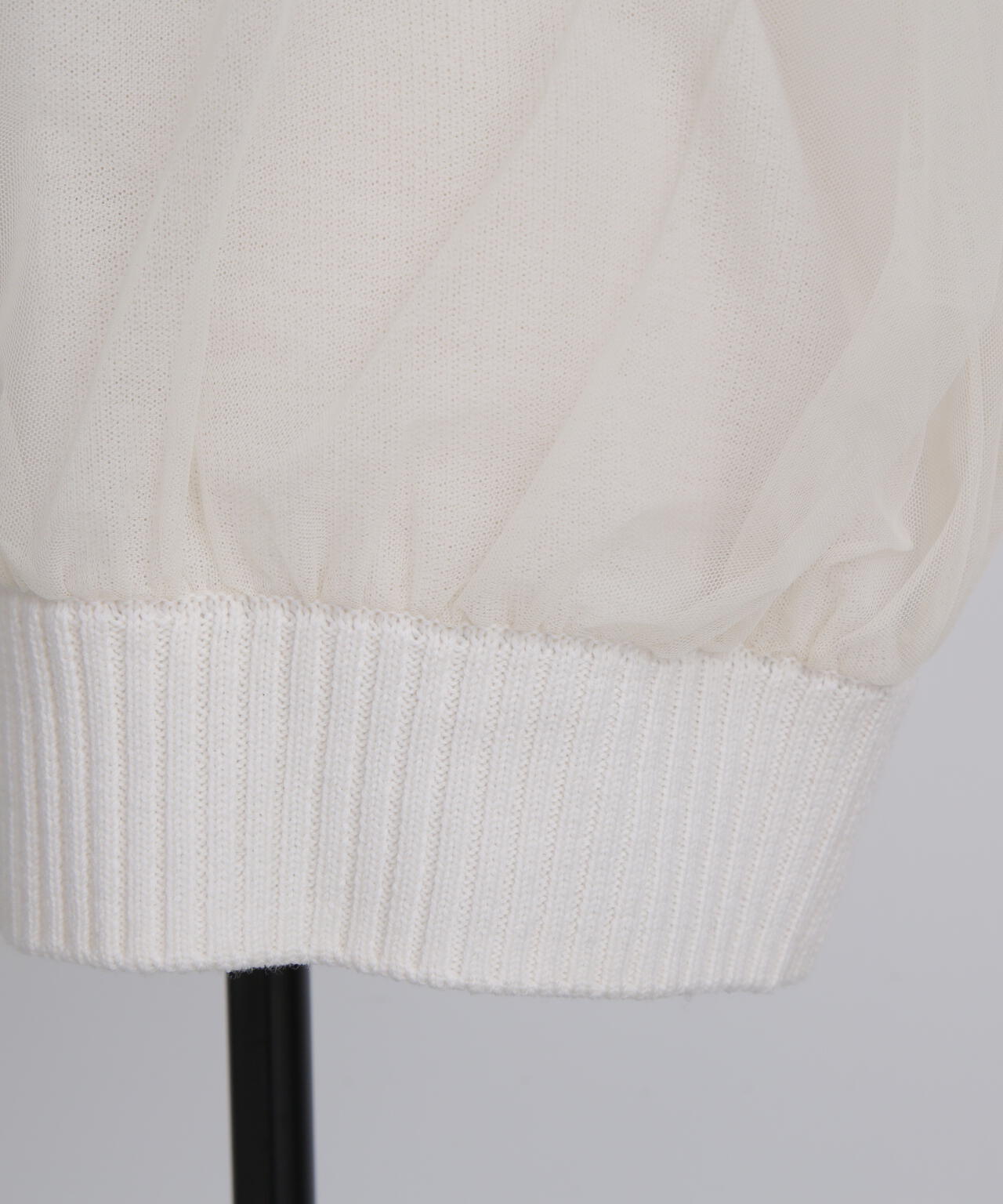 Tulle Combination V-neck  Gile