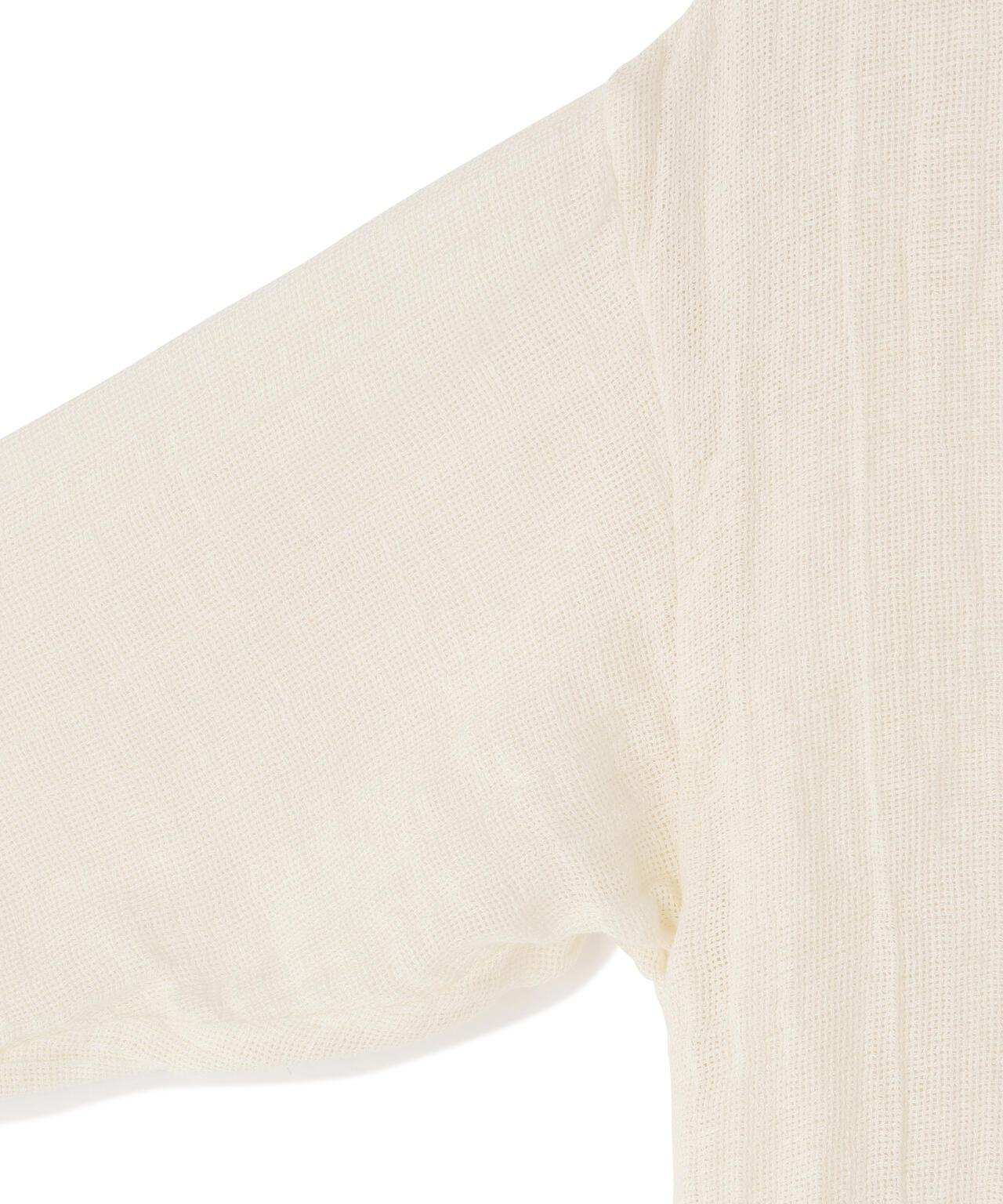 quitan / ORGANIC 56 LINEN SLUB LINEN BASKET OPEN COLLAR SHIRT
