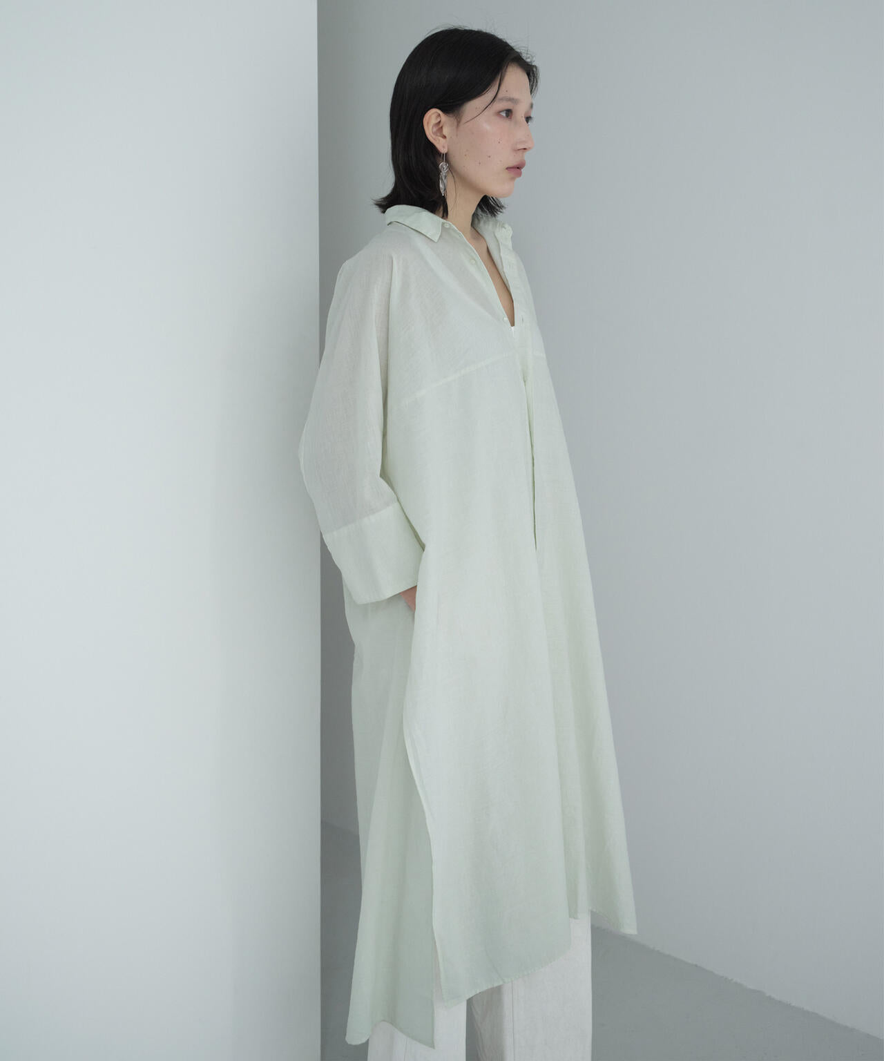 [別注]quitan / COTTON KHADI AODAI LONG SHIRTS